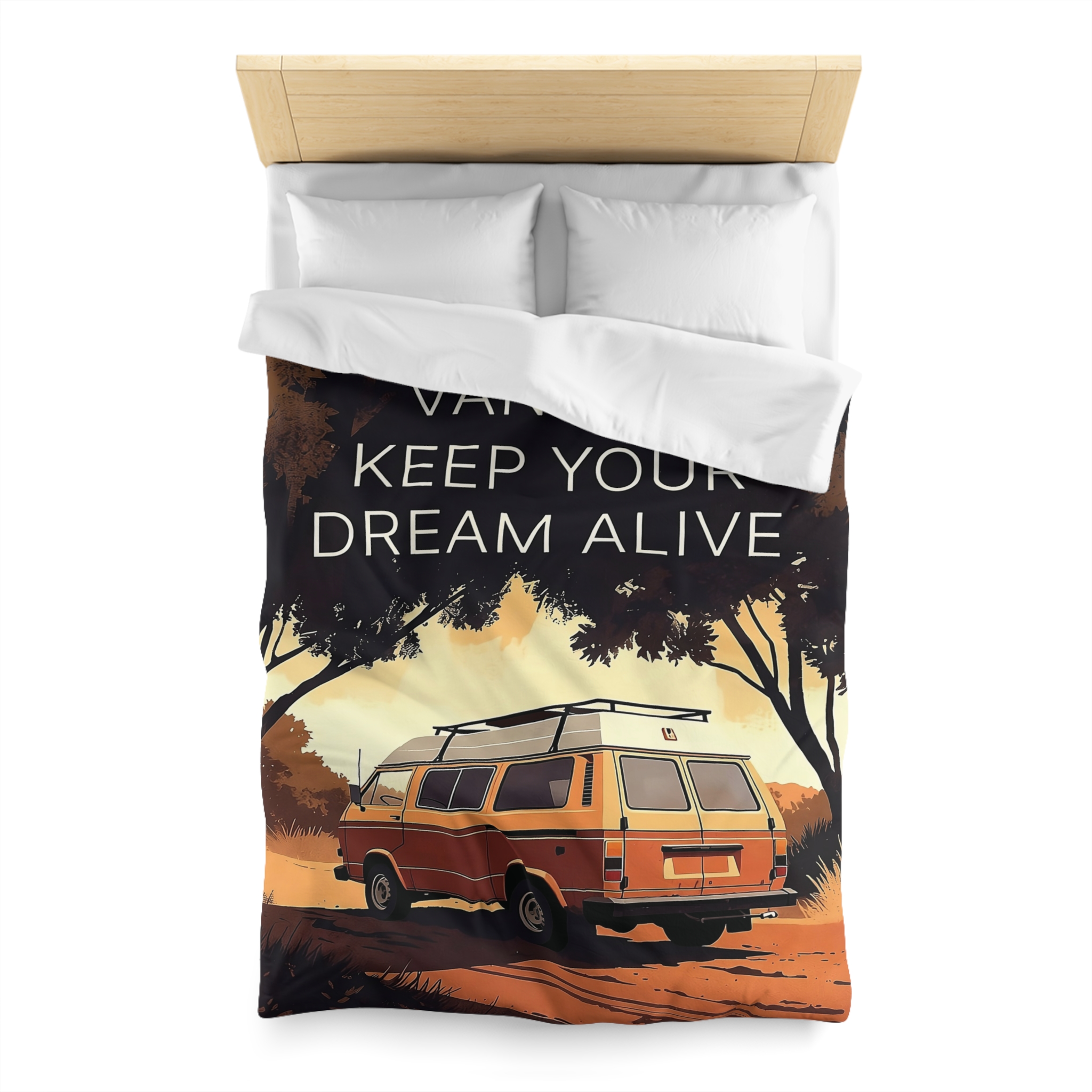 3286862546586890320_2048.jpeg Duvet Cover – "Vanlife Keep Your Dream Alive" Retro Camper Bedding