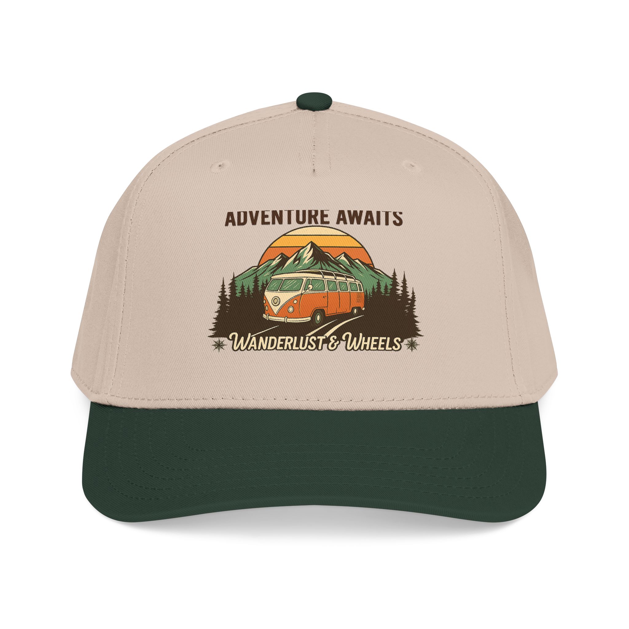 Baseball Cap - "Home Is Where You Adventure Awaits" Mid Profile Baseball Cap