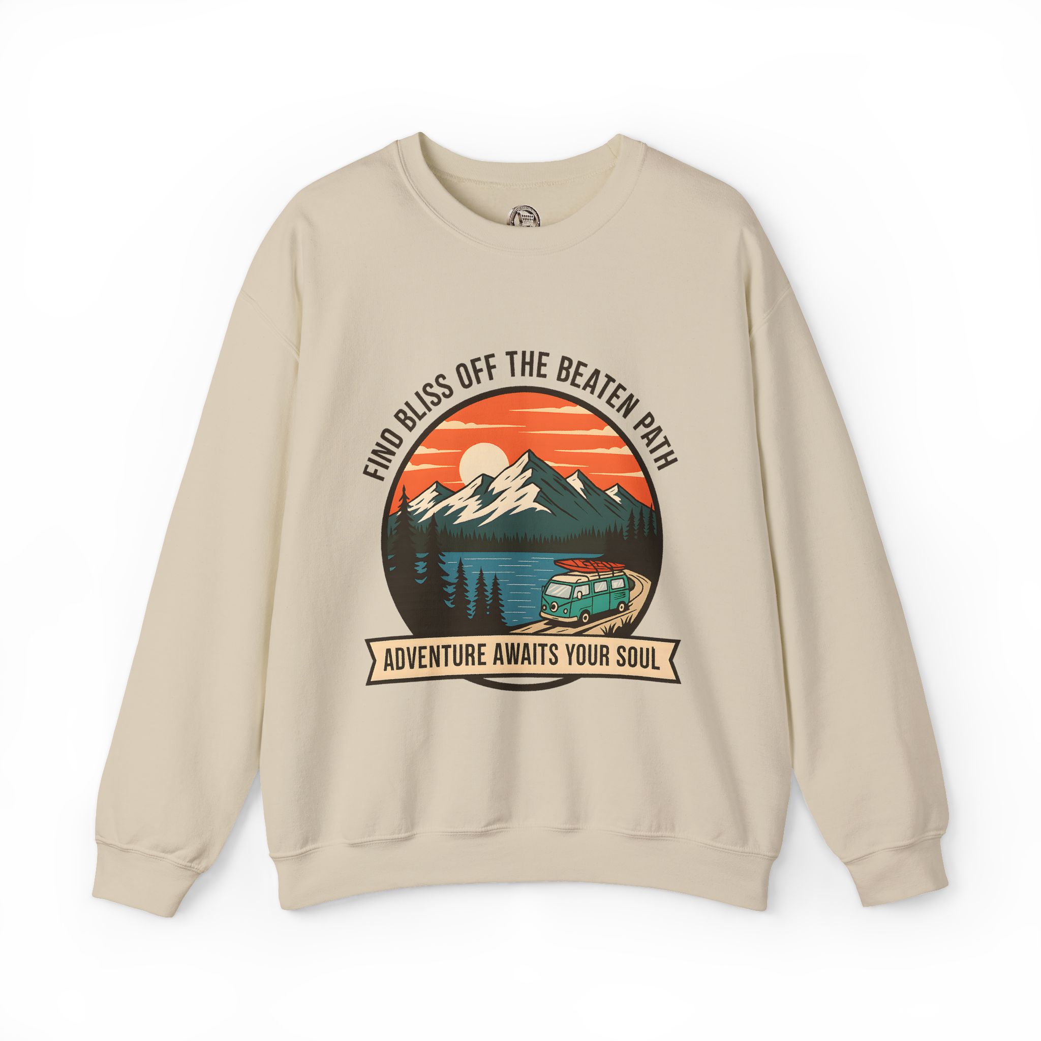 3295785276128634922_2048.jpeg Crewneck Sweatshirt — "Adventure Awaits Your Soul" Mountain Van Design