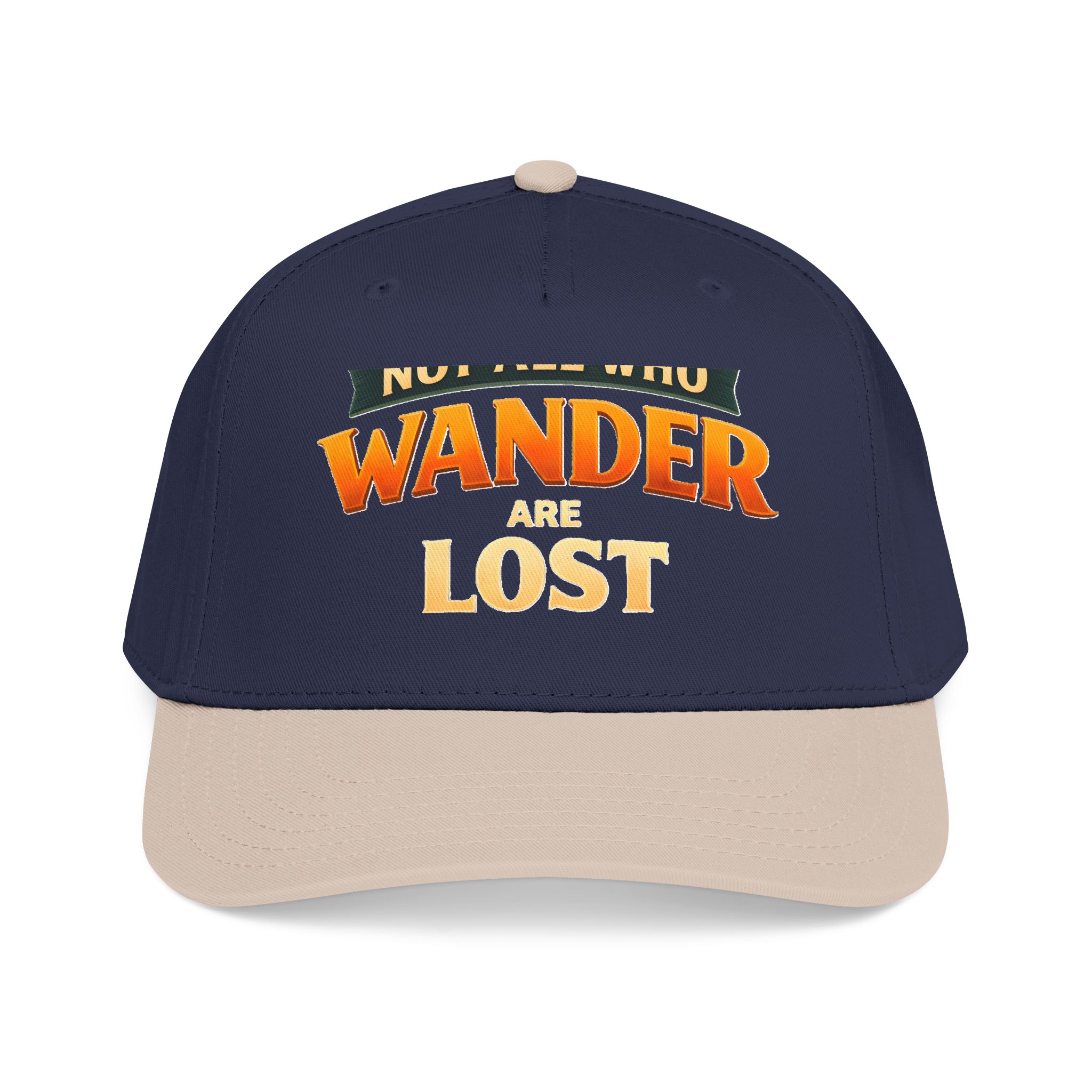 Baseball Cap - "Not All Who Wander Are Lost" Design Scenic-Line