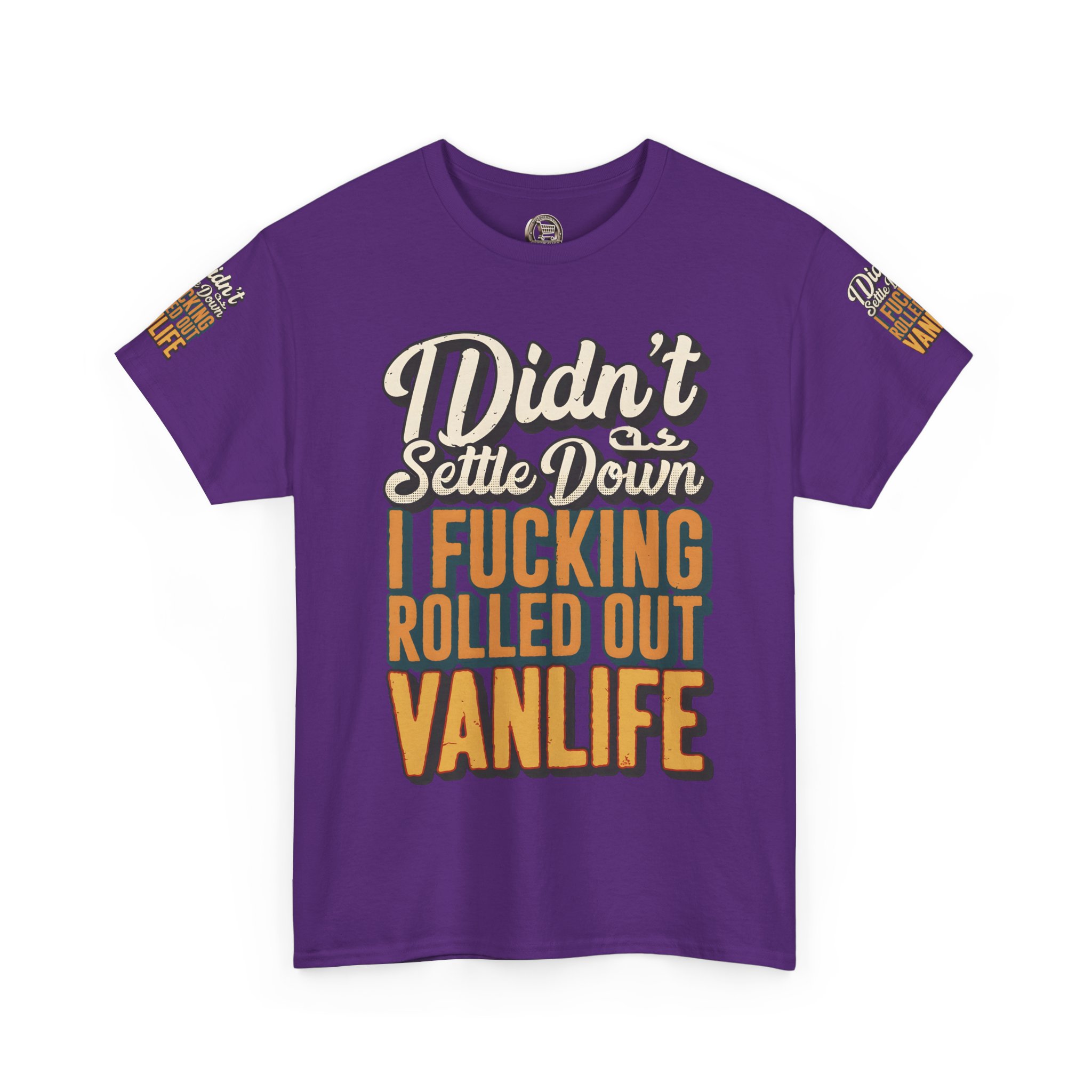 3303275224904618534_2048.jpeg Unisex Heavy Cotton Tee — "Dind´t Settle Down" Design F**K-Line