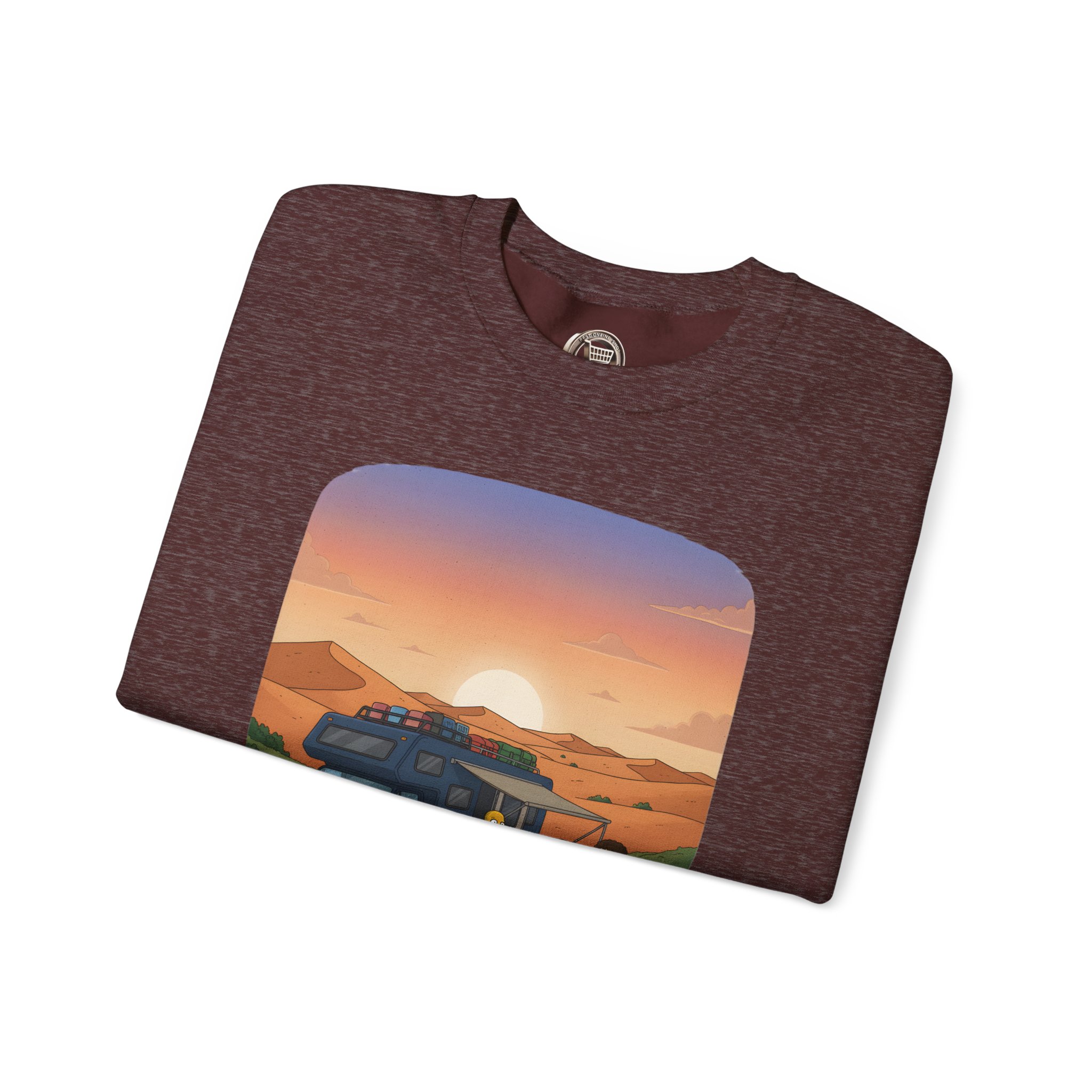 Unisex Heavy Blend™ Crewneck Sweatshirt — "The World Is Your playground" Design Sitcom-Line