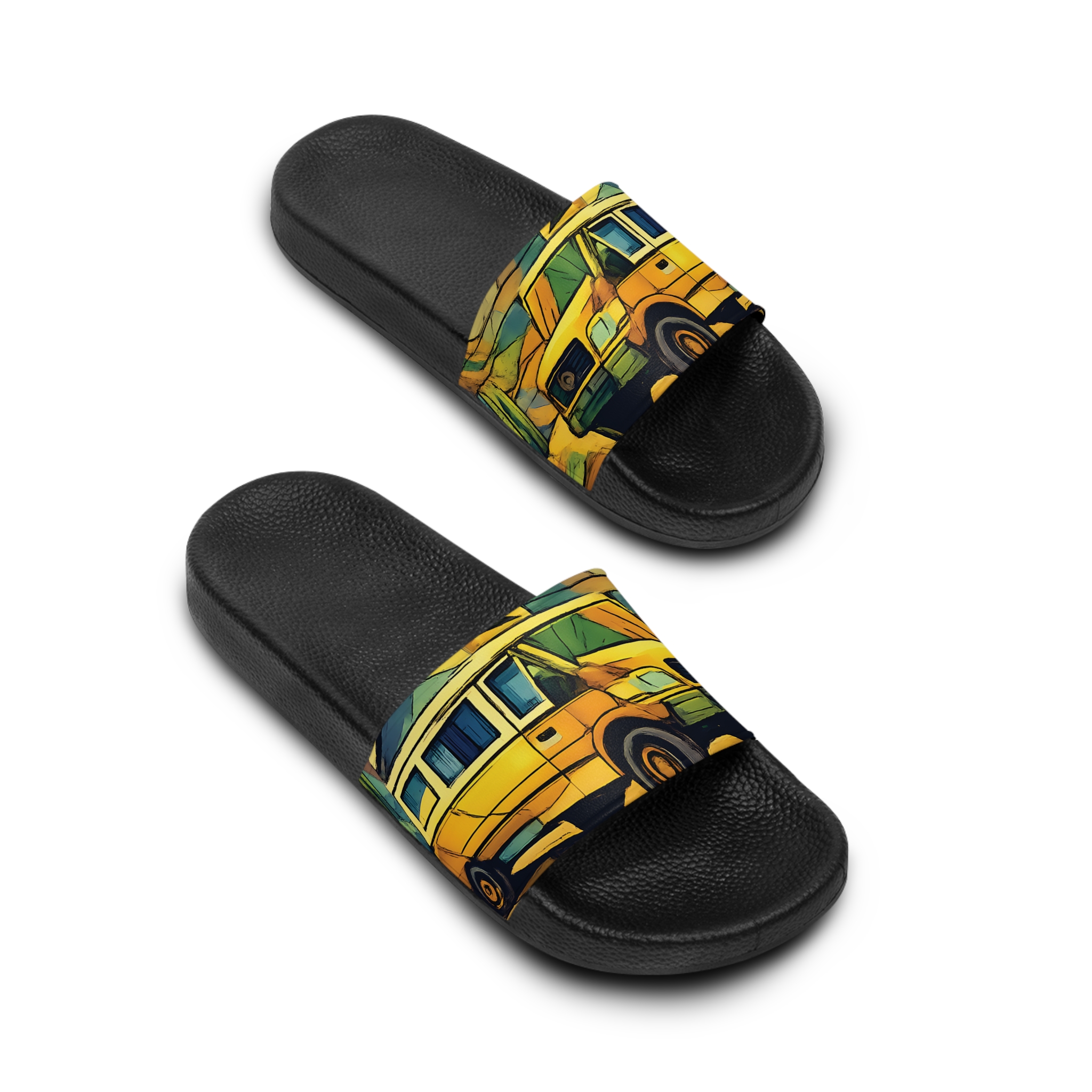 Women's Slide Sandals - Camper Slides (Cubic-Line)
