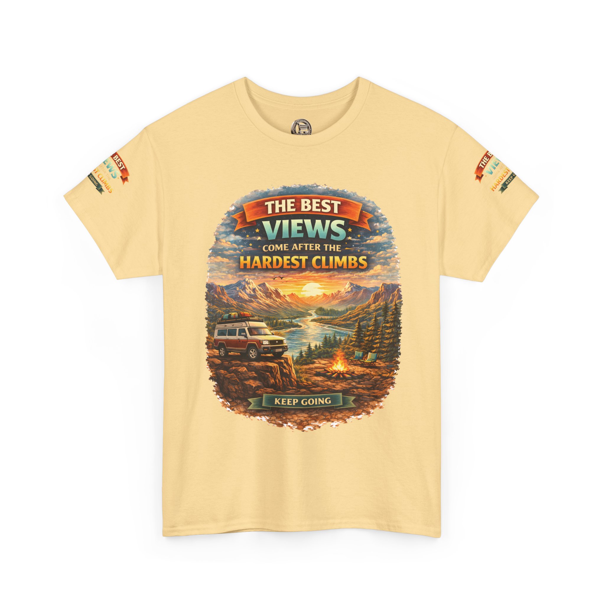 3324629468736162657_2048.jpeg Unisex Heavy Cotton Tee — "The Best Views" Design Scenic-Line