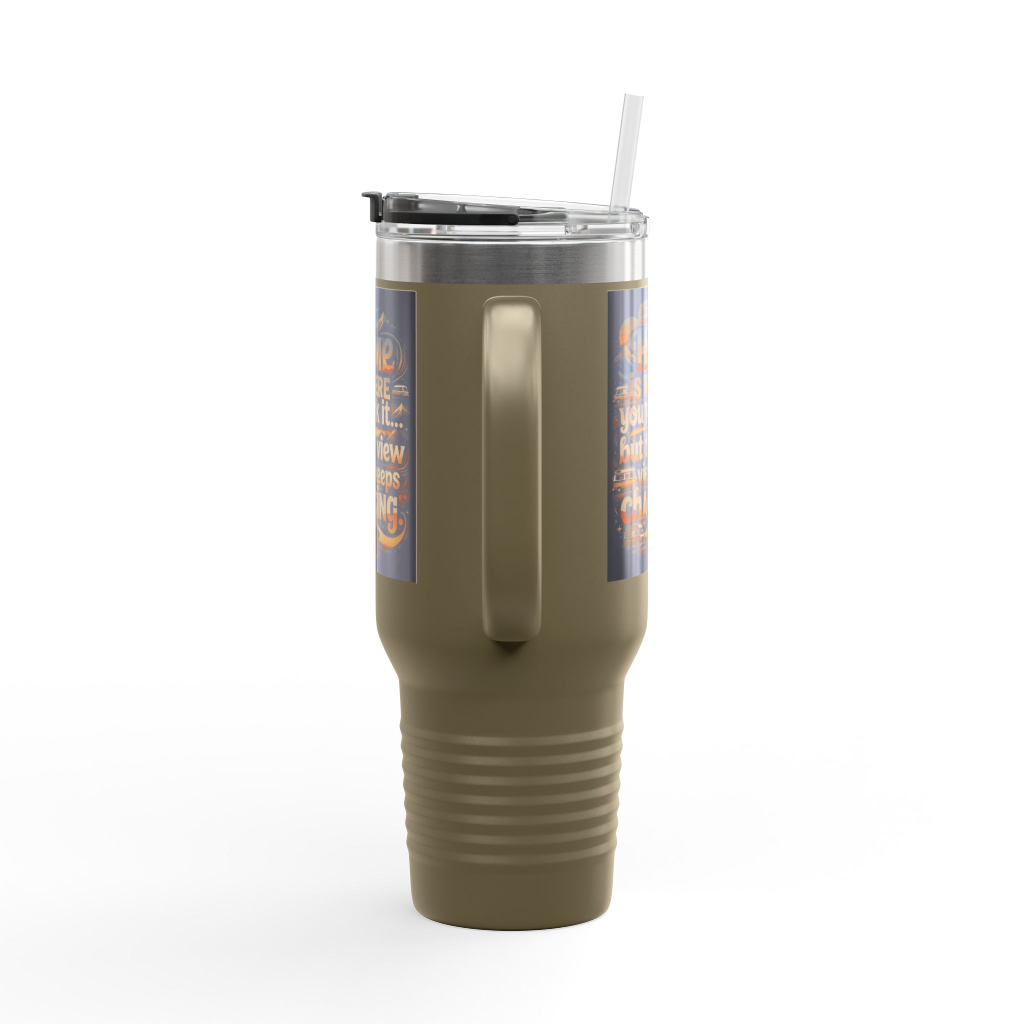 Insulated Travel Mug — "Home Is Where You Park It -But The View keep Changing" RV Camper Design