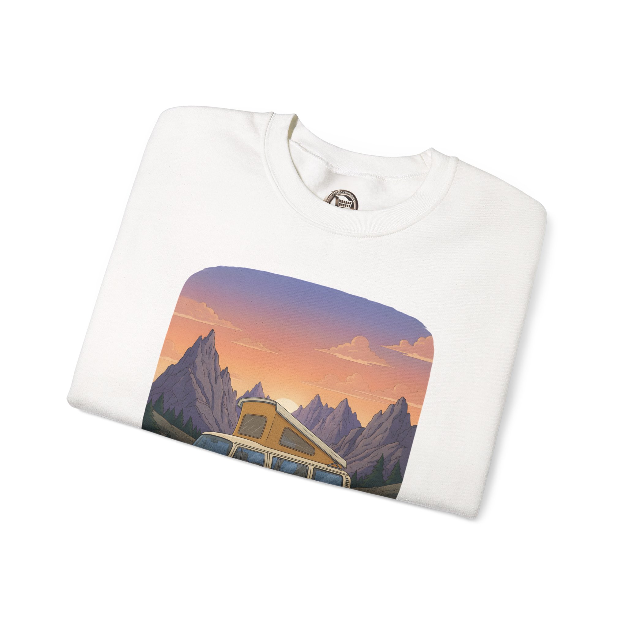 Unisex Heavy Blend™ Crewneck Sweatshirt — "Roam Sweet Home" Design Sitcom-Line