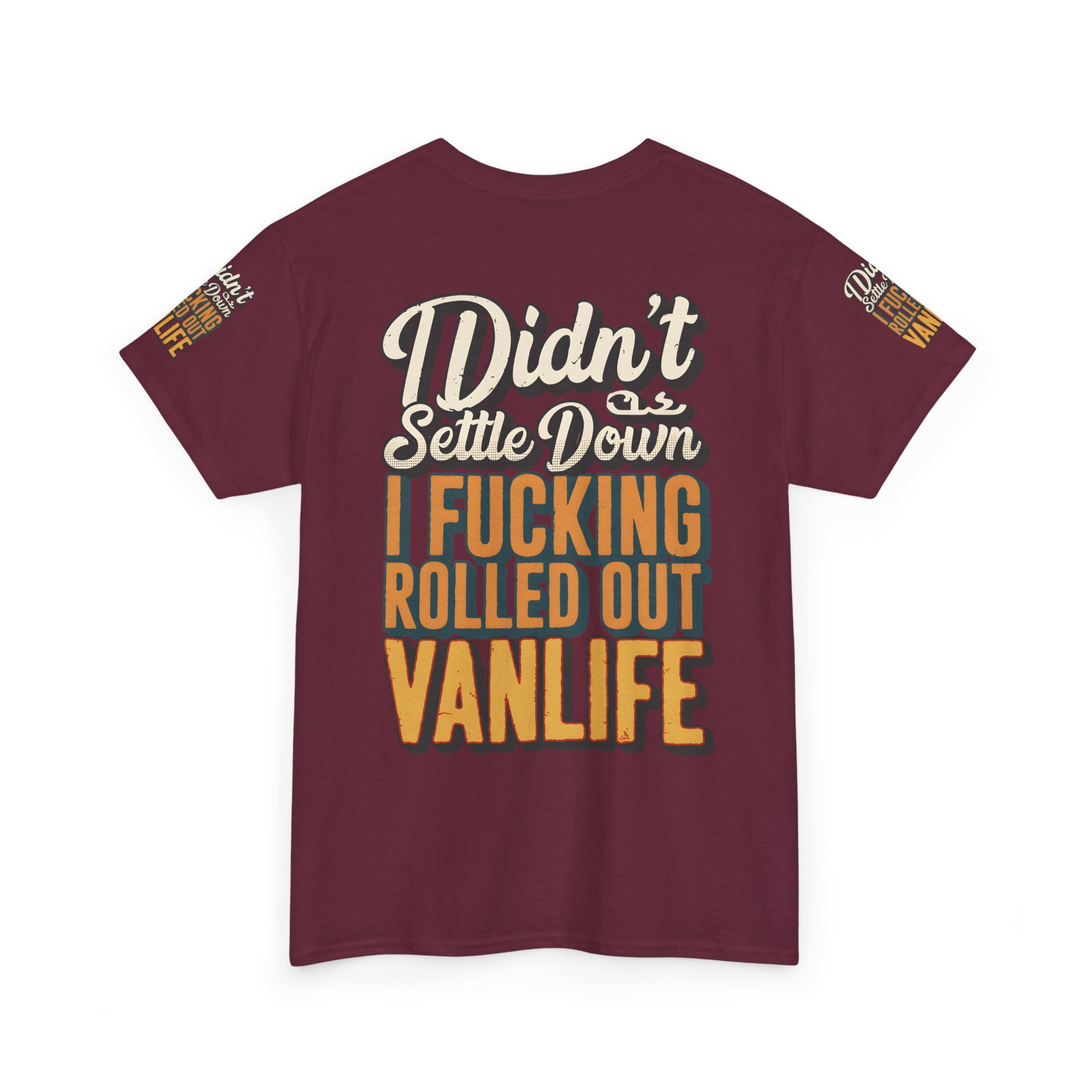 3358133109779301749_2048.jpeg Unisex Heavy Cotton Tee — "Dind´t Settle Down" Design F**K-Line