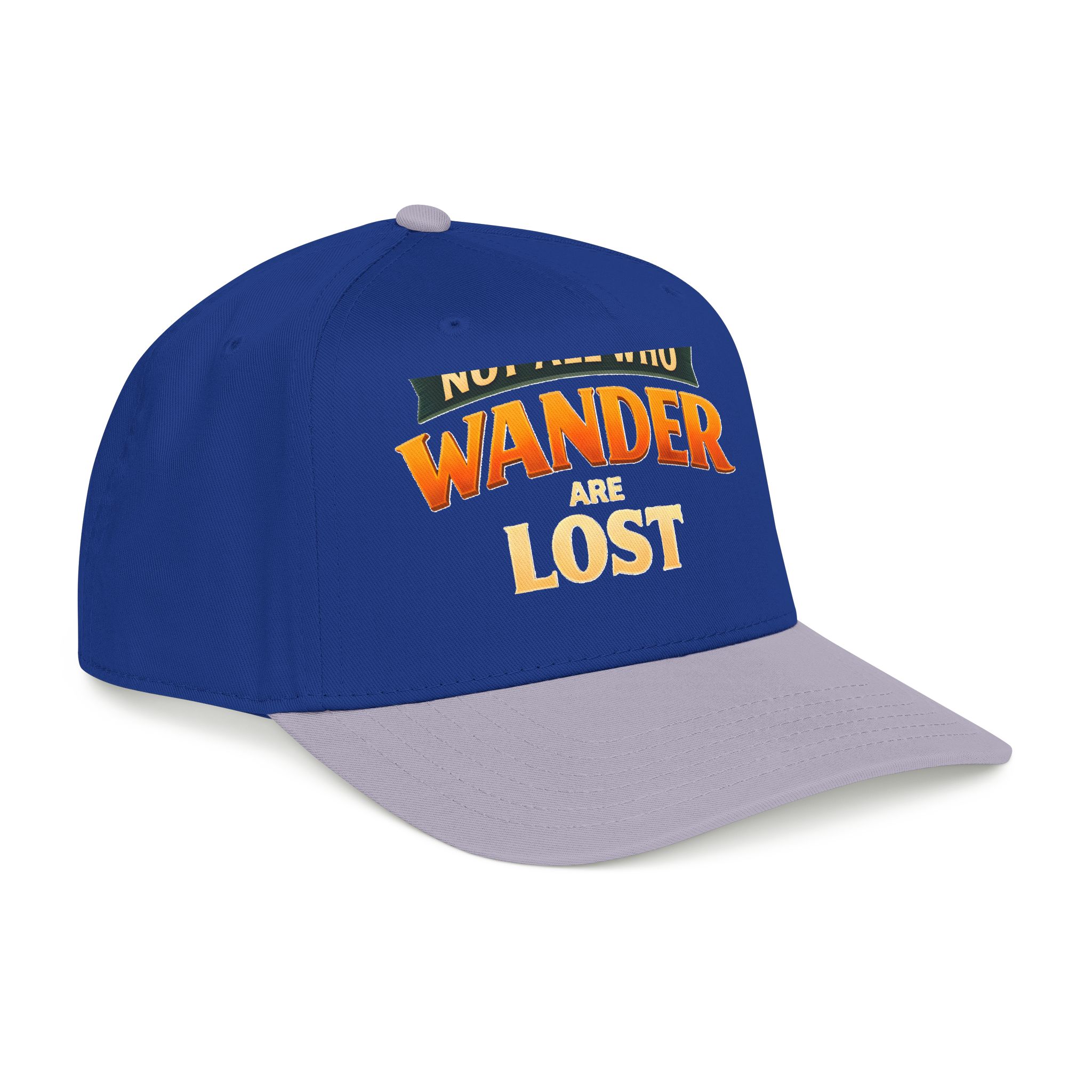 Baseball Cap - "Not All Who Wander Are Lost" Design Scenic-Line
