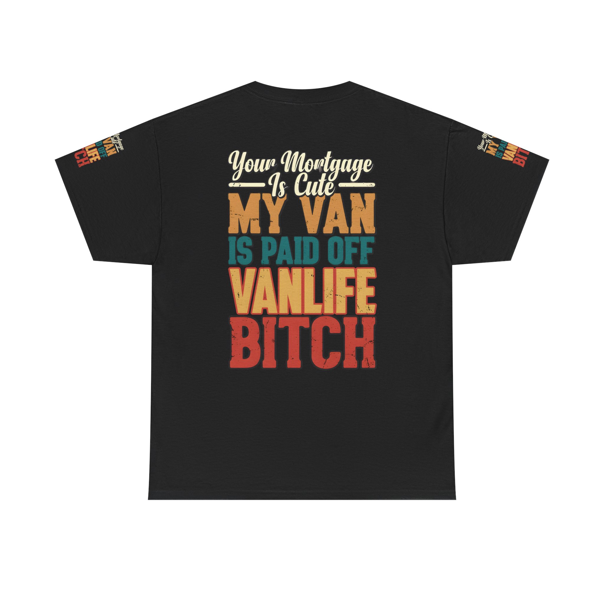 Unisex Heavy Cotton Tee — "Your Mortgage Is Cute" Design F**K-Line