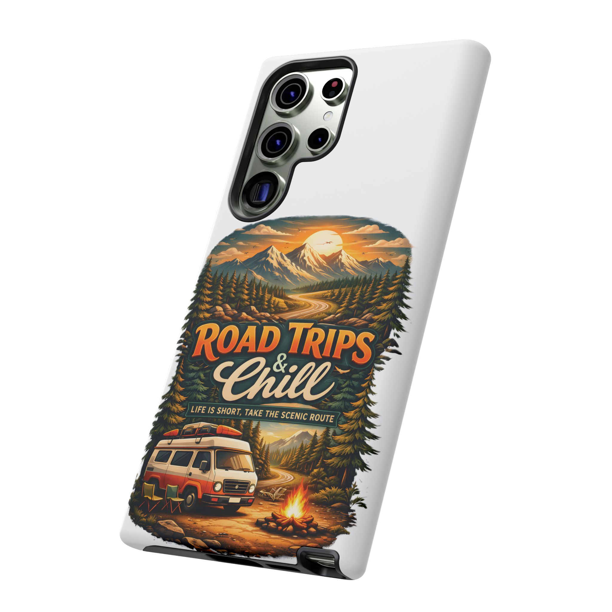 Phone Case — "Road Trips and Chill" (Design Scenic-Line)