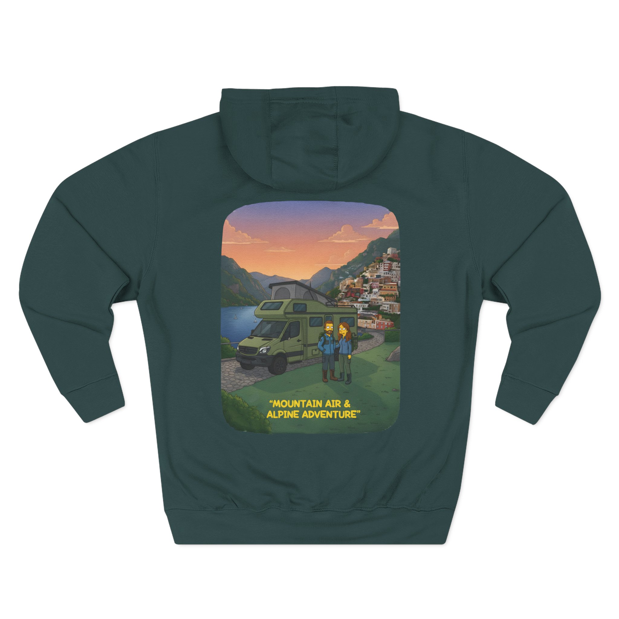 3424306635429804300_2048.jpeg Three-Panel Fleece Hoodie - "Mountain Air And Alpine Adventure"" Design Sitcom-Line