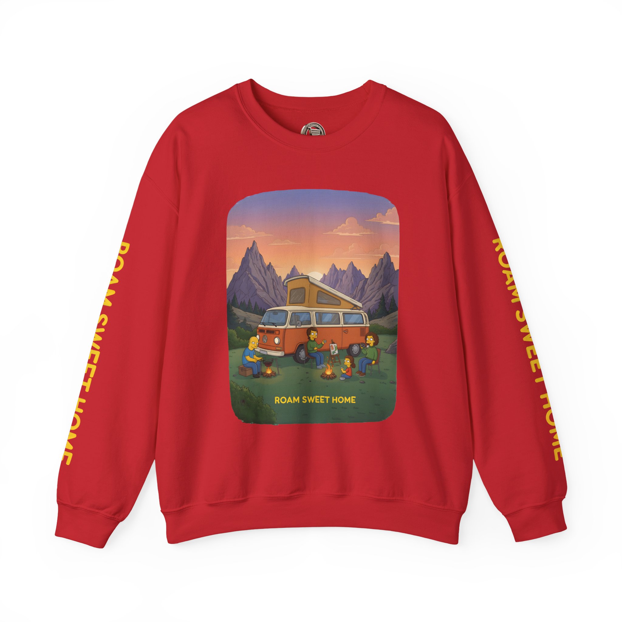 Unisex Heavy Blend™ Crewneck Sweatshirt — "Roam Sweet Home" Design Sitcom-Line