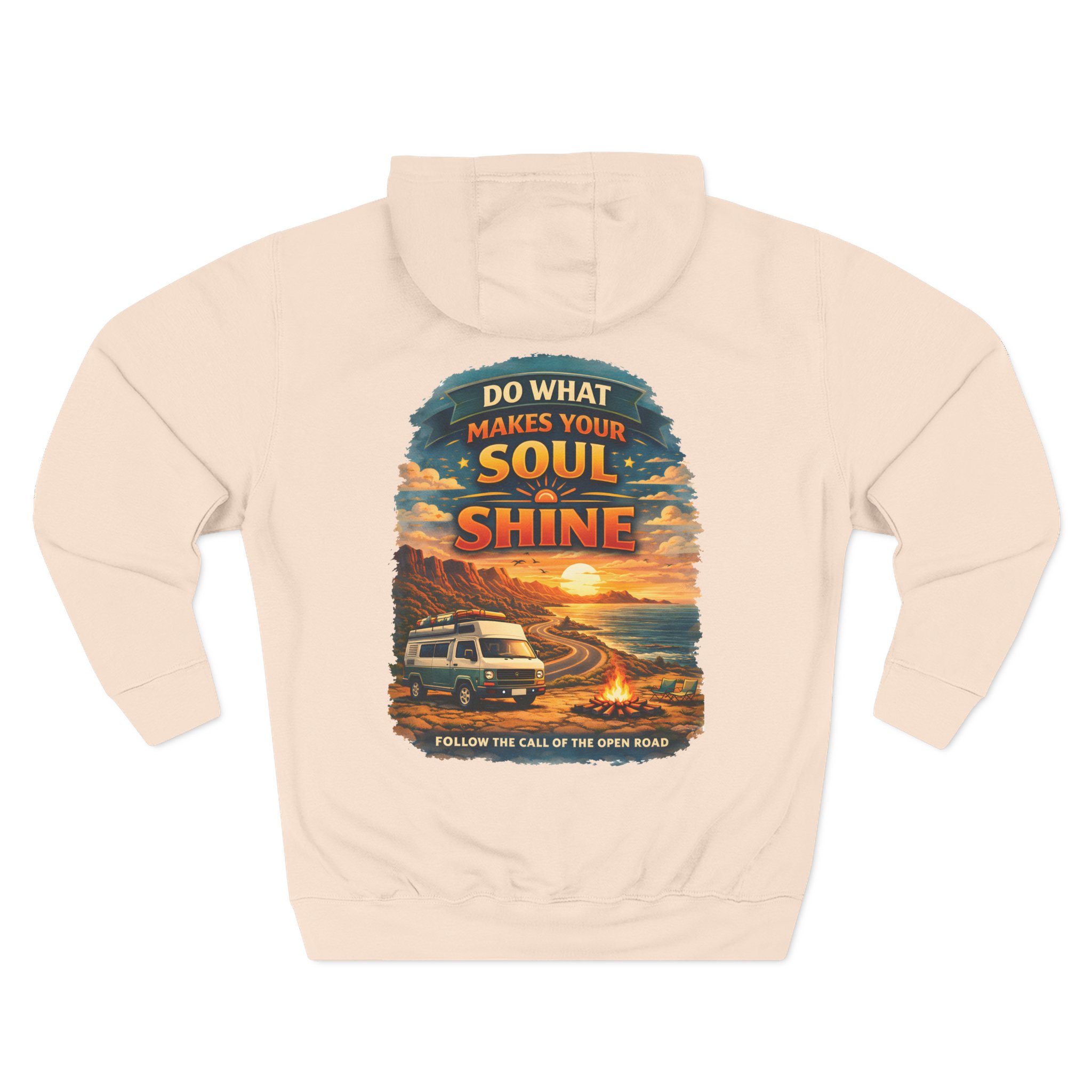 3447841289603871015_2048.jpeg Three-Panel Fleece Hoodie - "Do What Makes Your Soul Shine" Design Scenic-Line