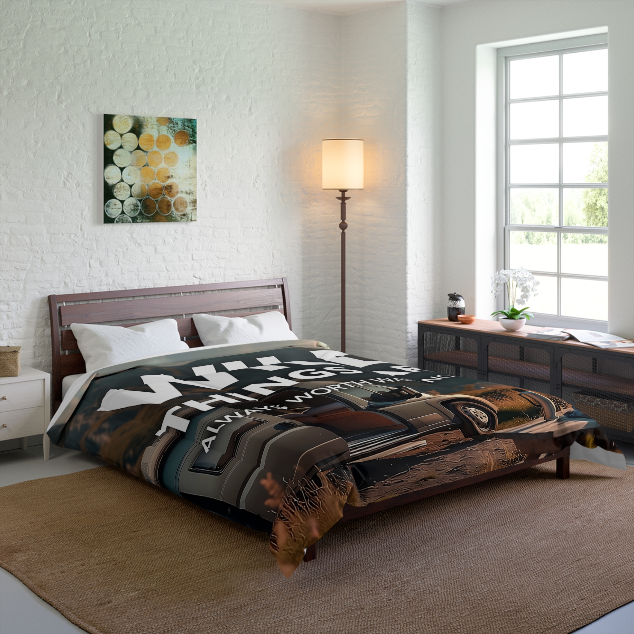 3454803524527198770_2048.jpeg Comforter — "Wild Things Are Always Worth Waiting For" Adventure Travel Bedding