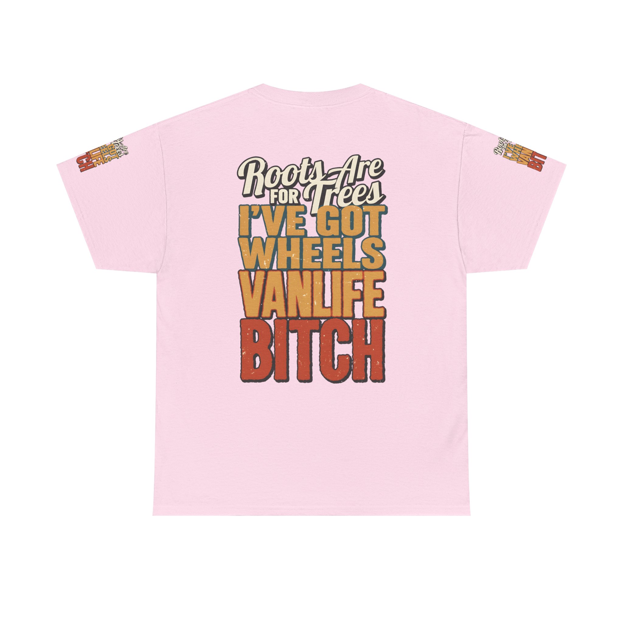 Unisex Heavy Cotton Tee — "Roots Are For Trees" Design F**K-Line