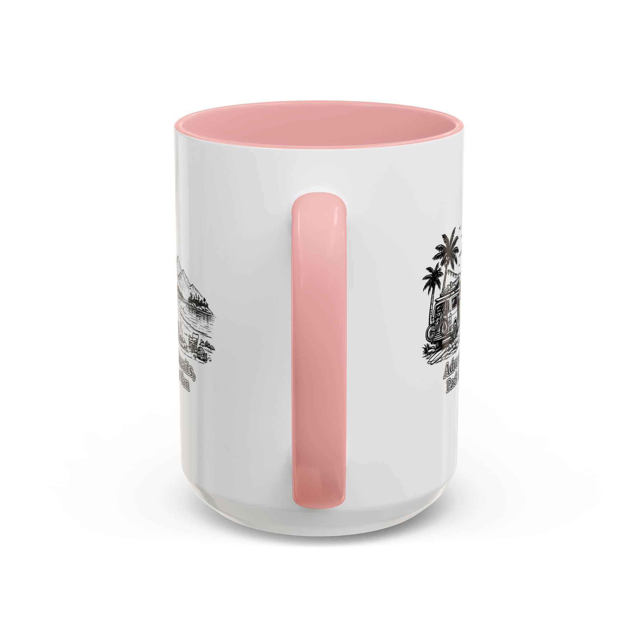 3481644569160095551_2048.jpeg Accent Coffee Mug (11, 15oz) — "Adventure Awaits,Pack Up The Van" Design Minimal-Line