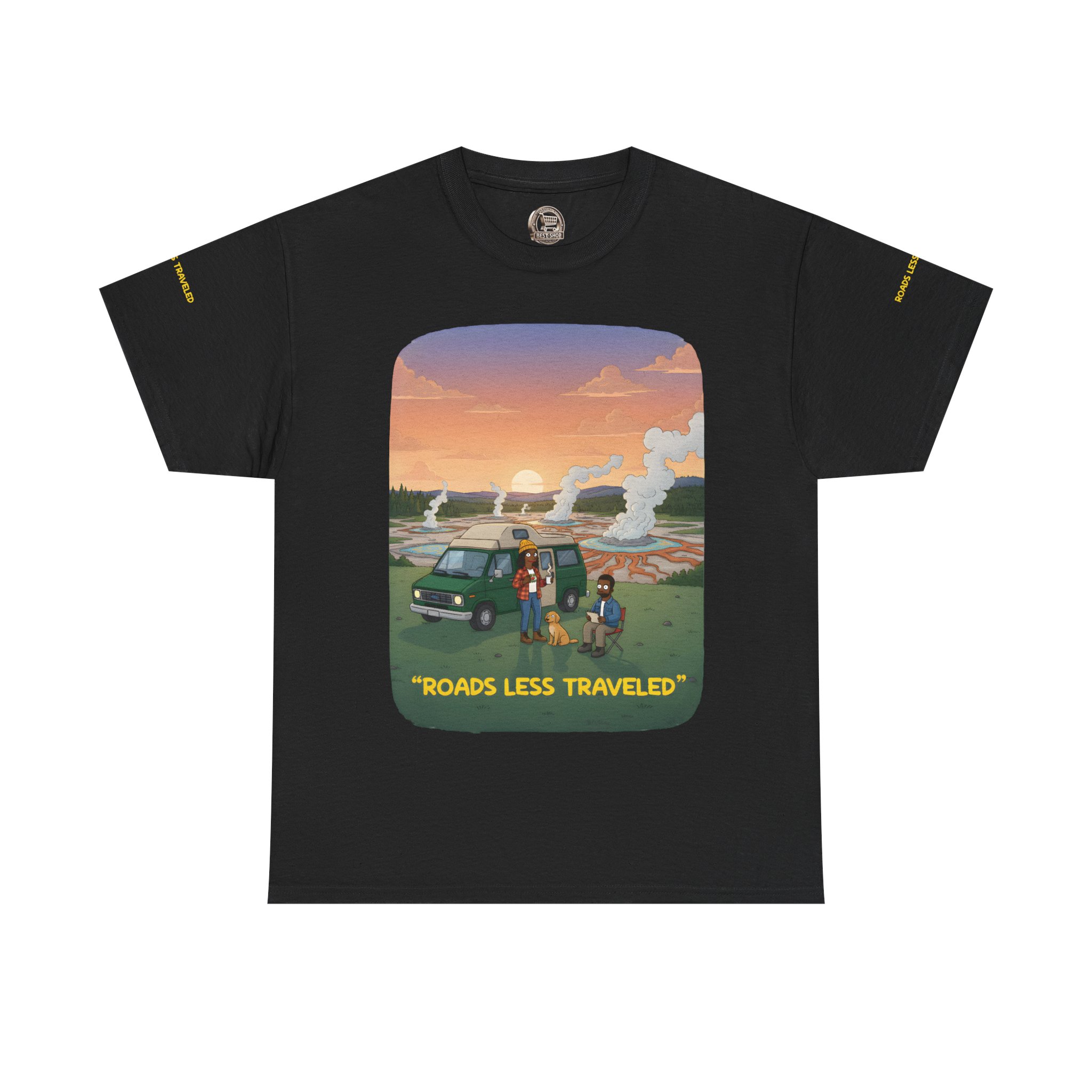 3482531755612548457_2048.jpeg Unisex Heavy Cotton Tee — "Roads Less Traveled" Design Sitcom-Line