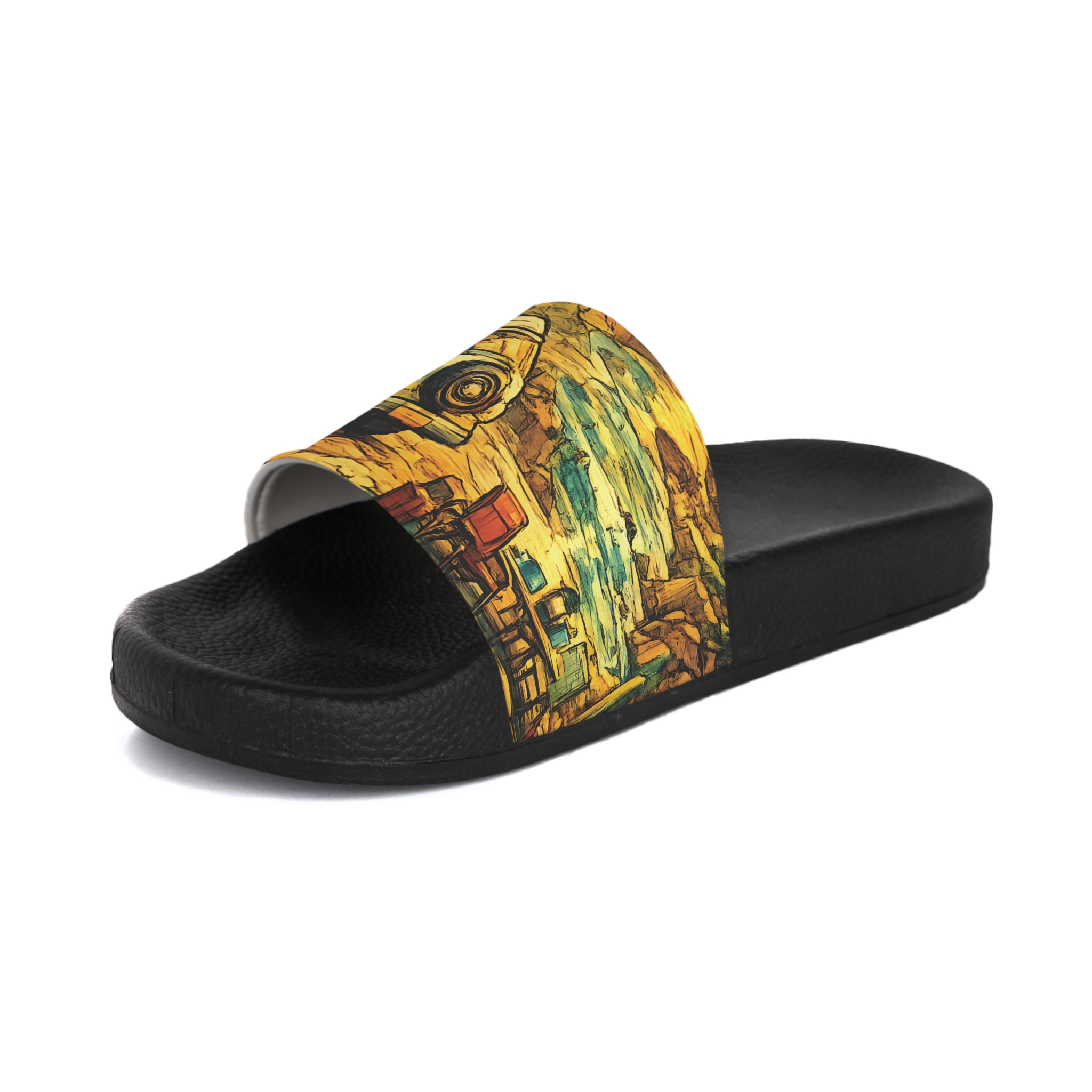 Women's Slide Sandals - VW Camper Van Slides (Cubic-Line)