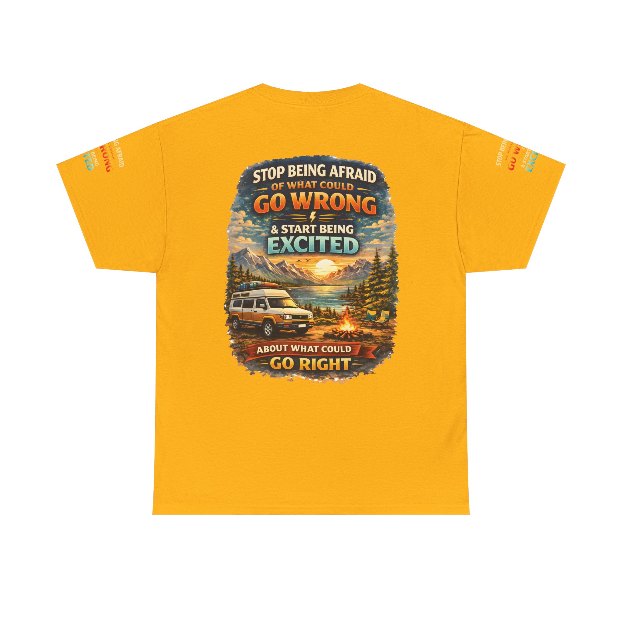 3483781789398308593_2048.jpeg Unisex Heavy Cotton Tee — "Stop Being Afraid Of What Could Go Wrong" Design Scenic-Line