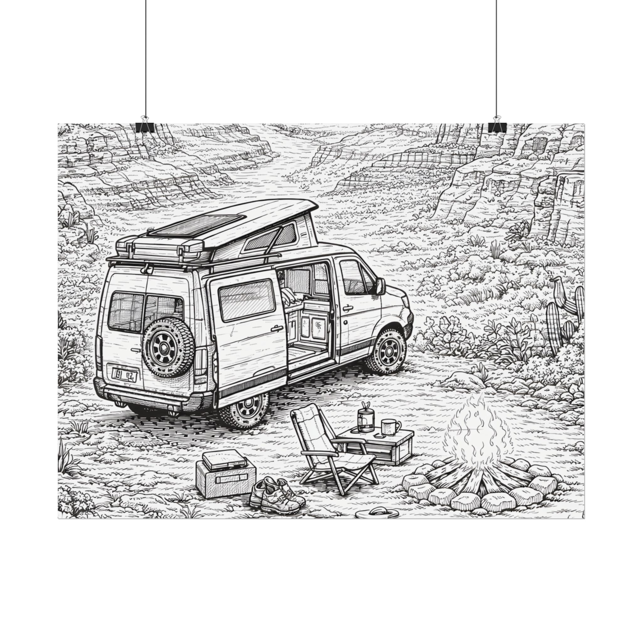 3500596644748455694_2048-1.jpeg Campervan Poster — Vintage RV Camping Landscape Wall Art