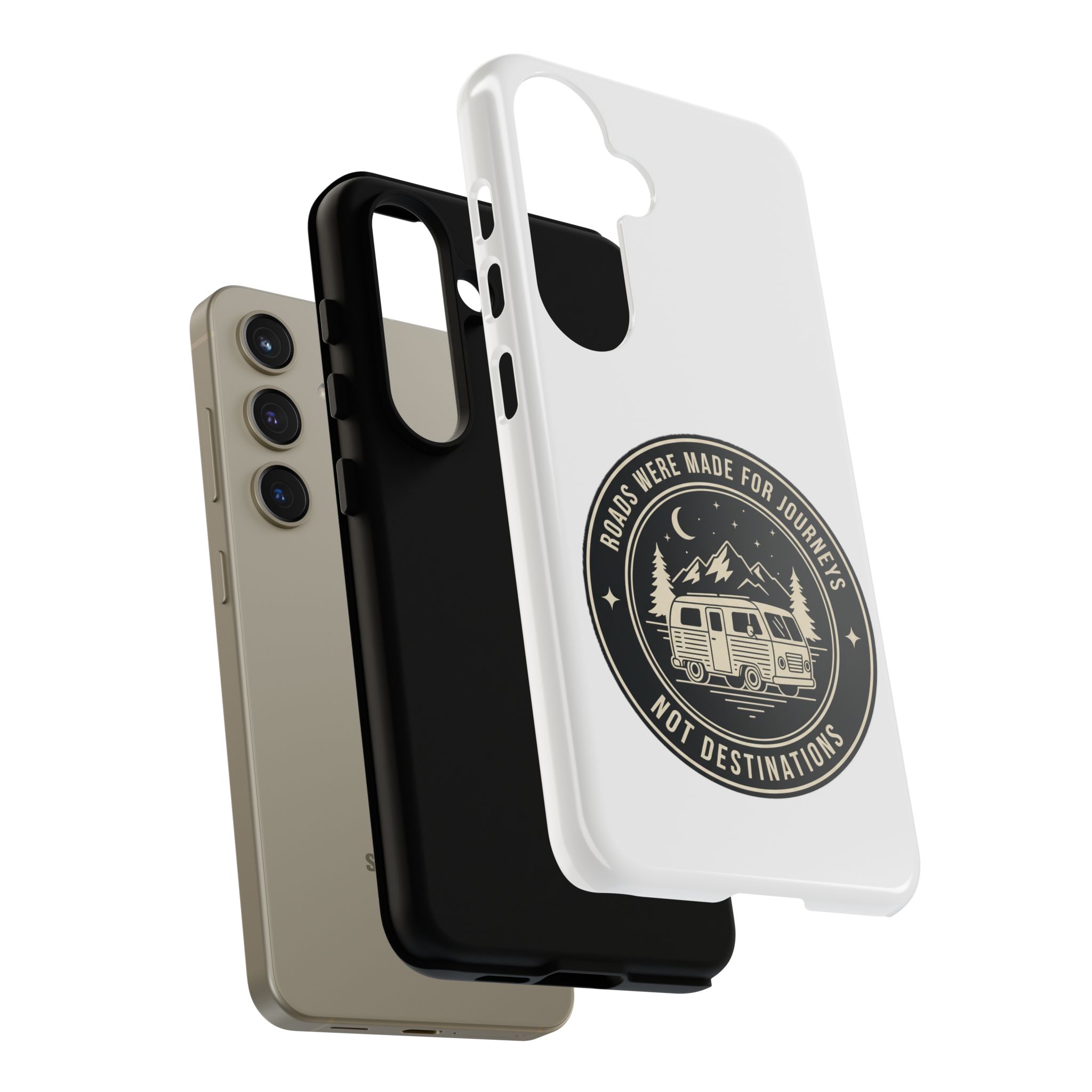 Phone Case — "ROAD WHERE MADE FOR JOURNEYS-NOT DESTINATIONS" Camper Van Design