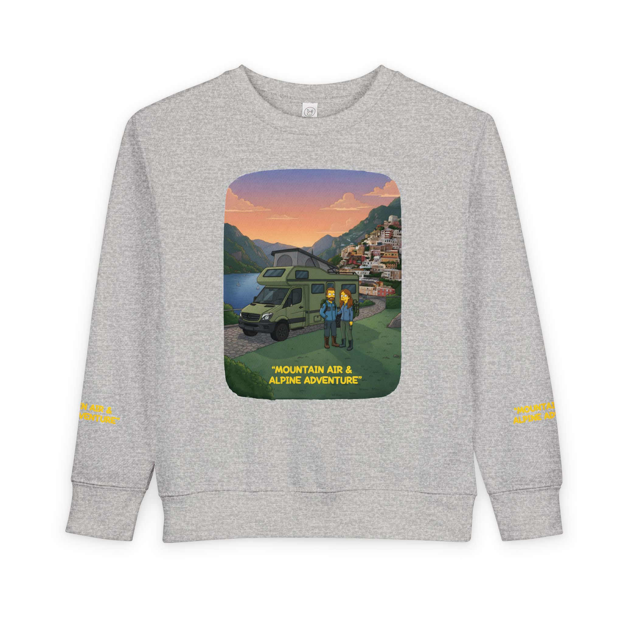 Toddler Sweatshirt - "Mountain Air And Alpine Adventure" (Design Sitcom-Line)