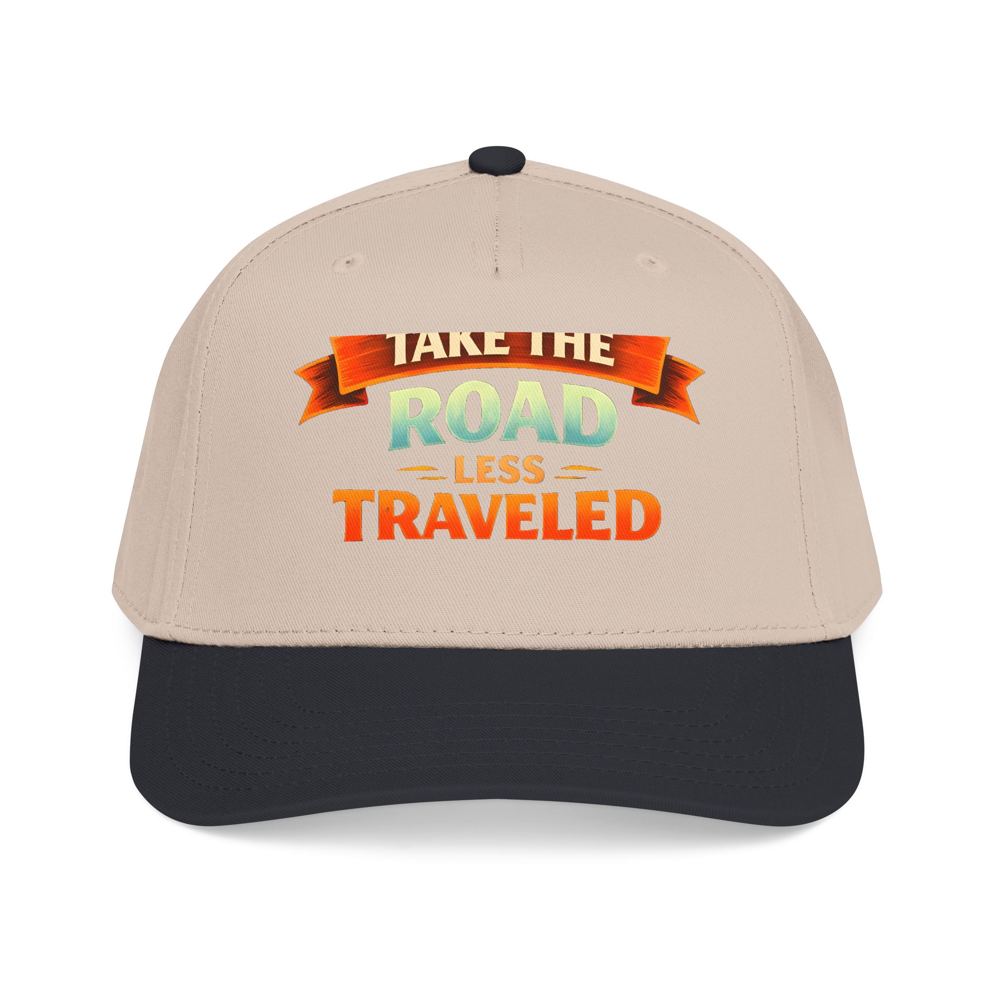 Baseball Cap - "Take The Road Less Traveled" Design Scenic-Line