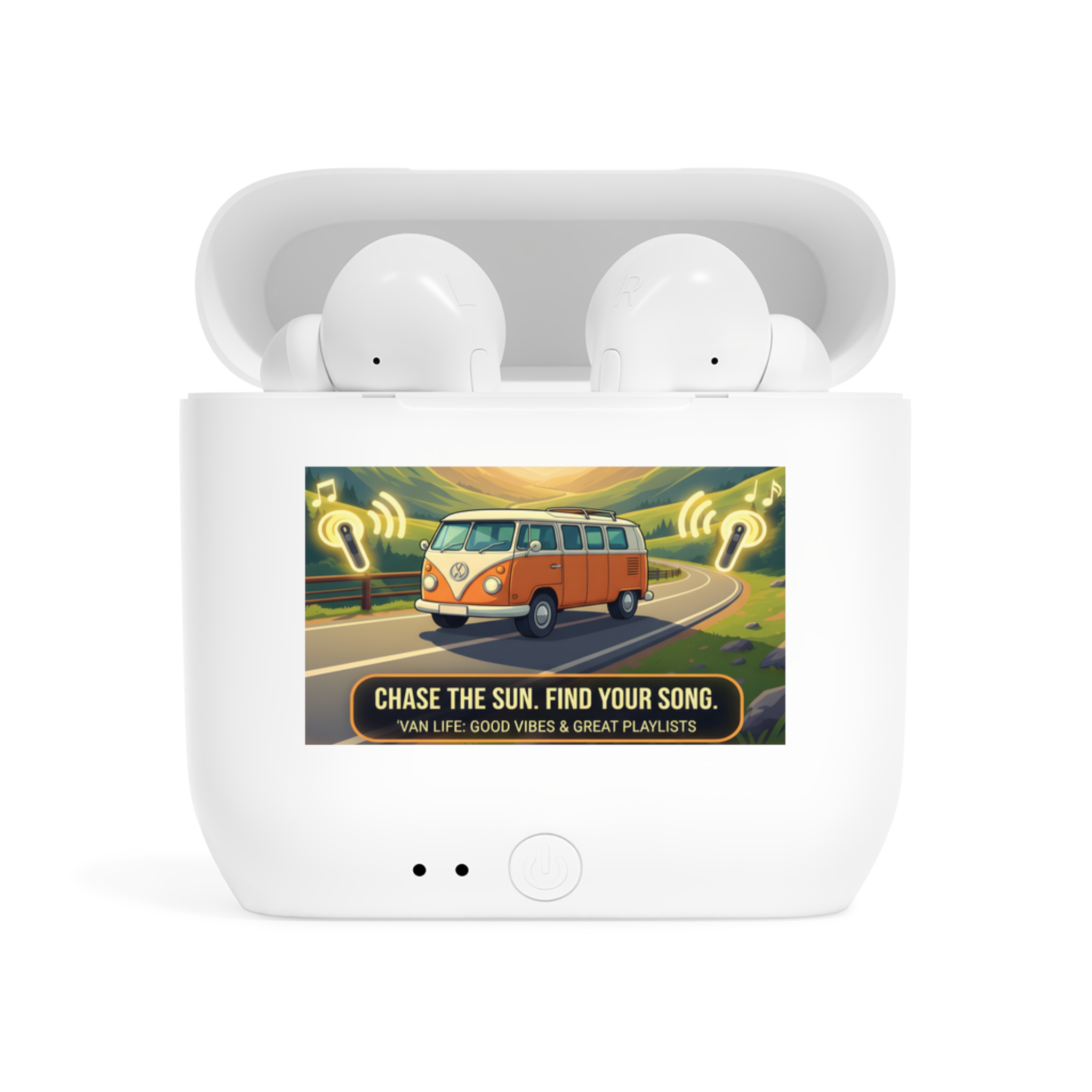 Essos Wireless Earbuds — "Chase the Sun, Find Your Song" Van Life Design