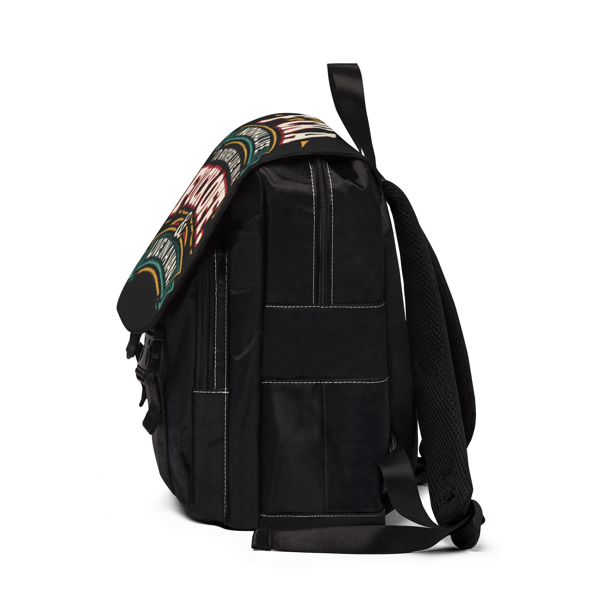 Unisex Casual Shoulder Backpack — "Fuck A Normal Life" Design F**K-Line