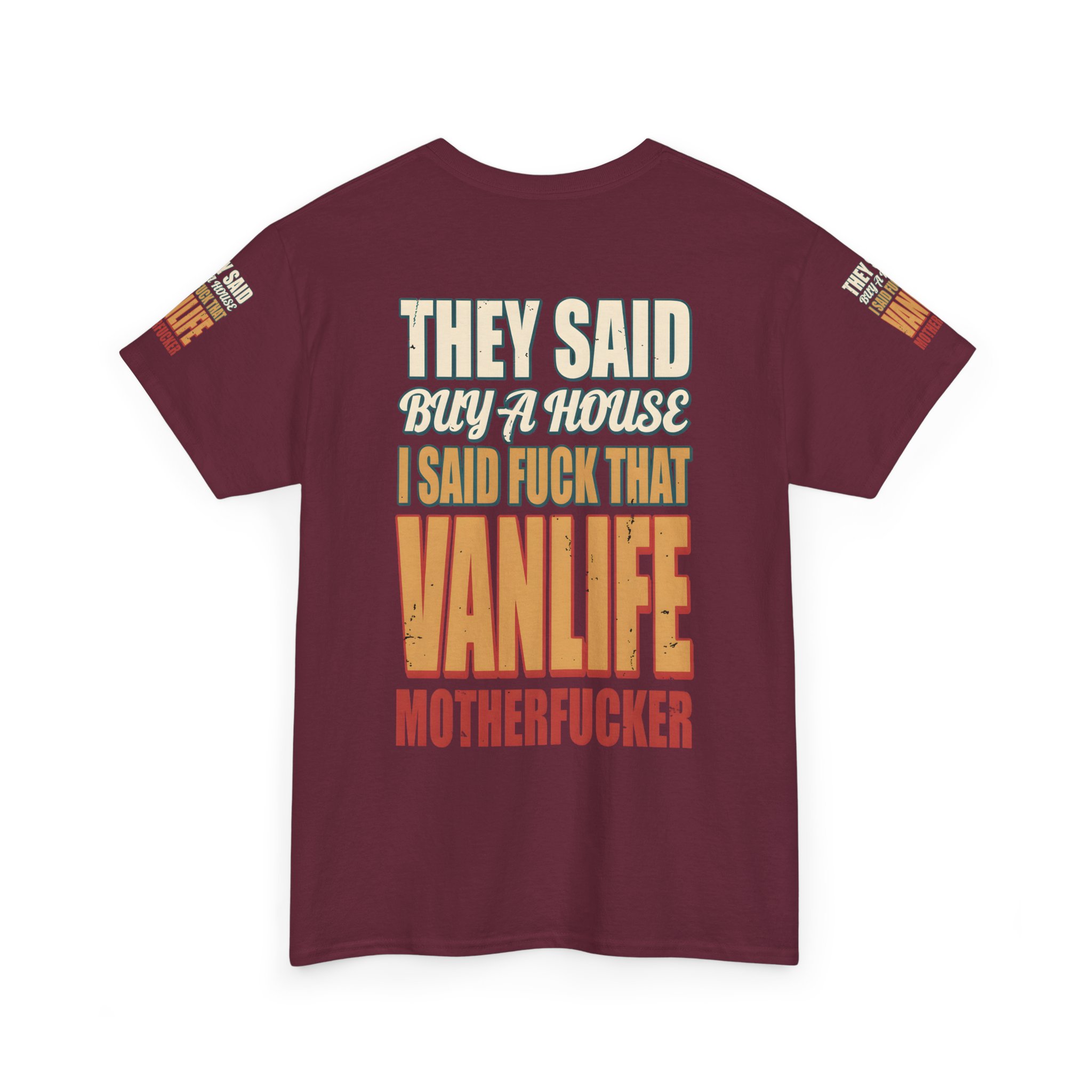 354746895743862108_2048.jpeg Unisex Heavy Cotton Tee — "They Said Buy A House" Design F**K-Line