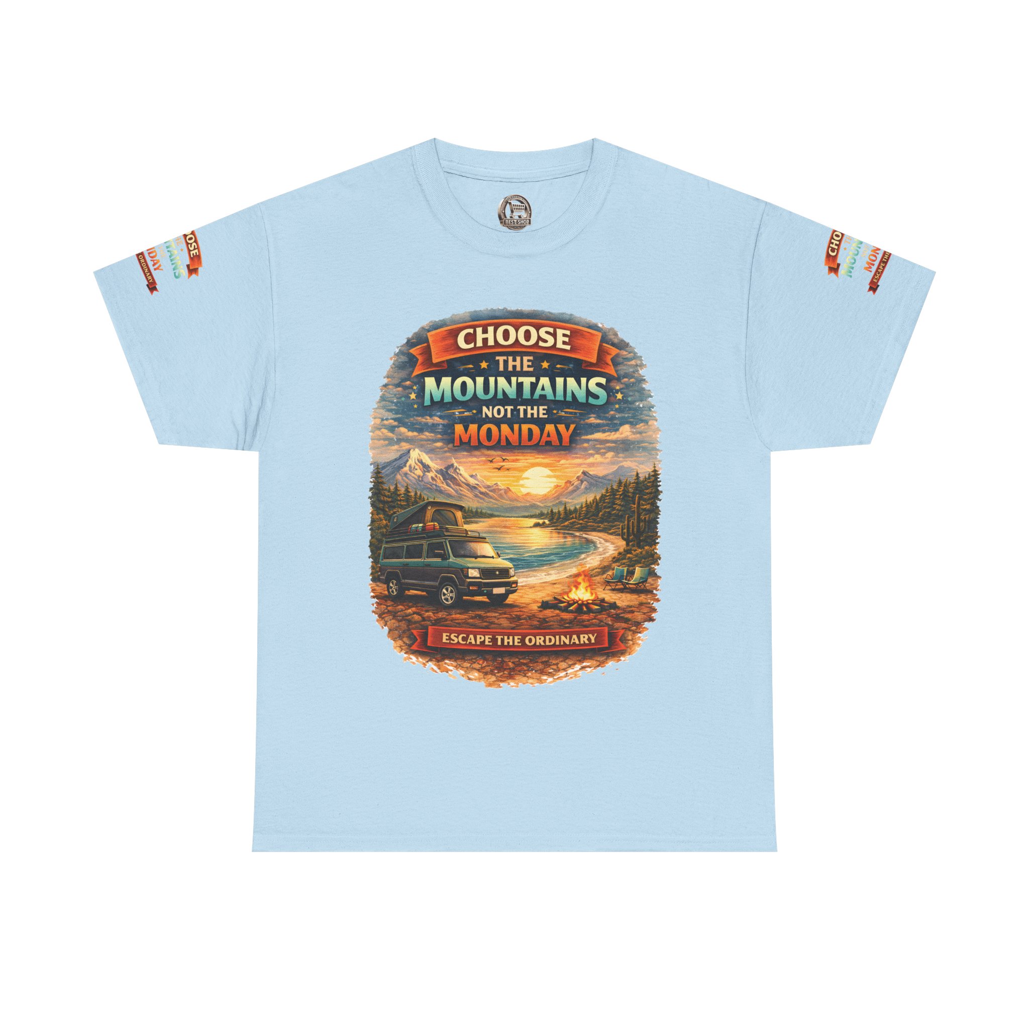 3581131430663357756_2048.jpeg Unisex Heavy Cotton Tee — "Choose The Mountens" Design Scenic-Line