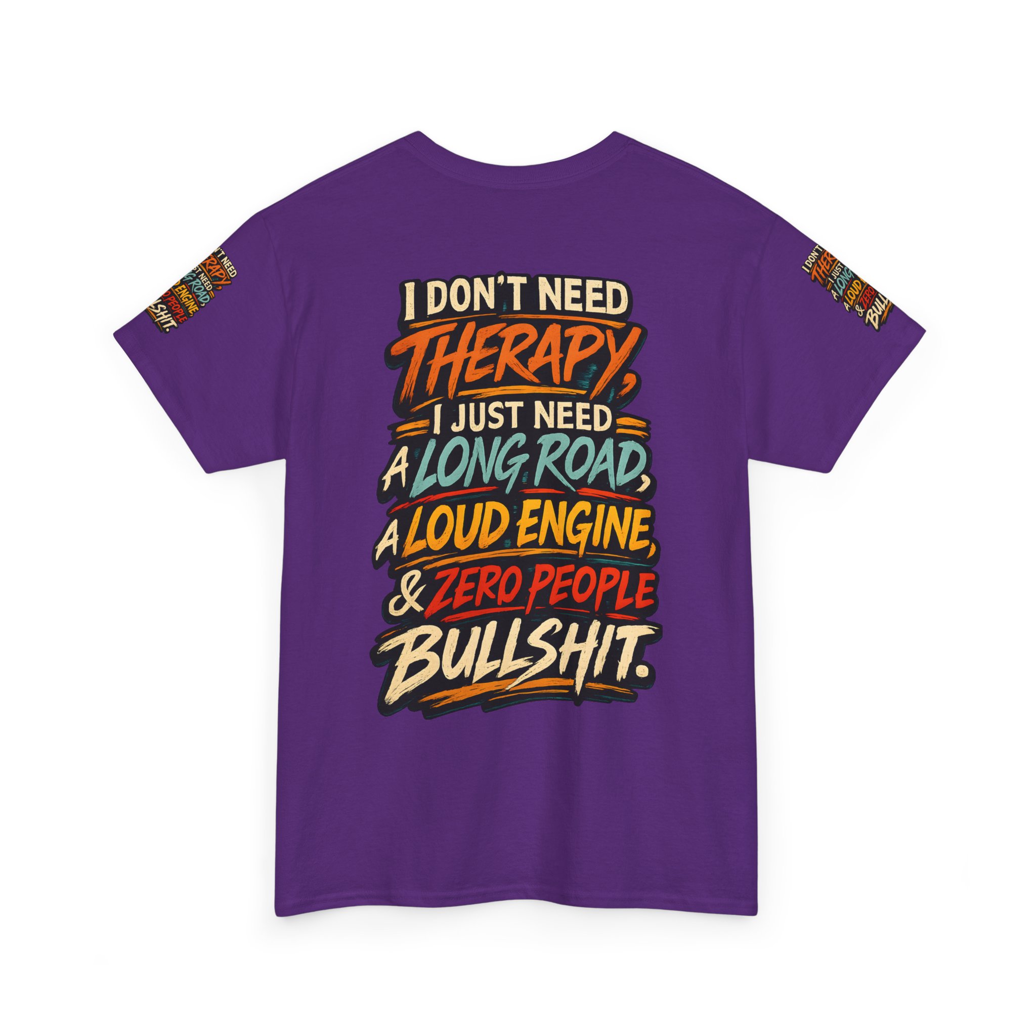 Unisex Heavy Cotton Tee — "I Dont Need Therapy" Design F**K-Line