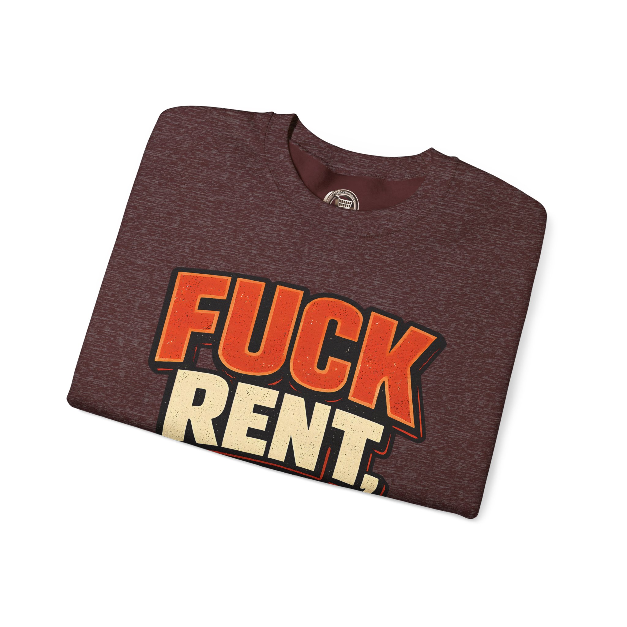 3590048733821315362_2048.jpeg Unisex Heavy Blend™ Crewneck Sweatshirt — "Fuck Rent Catch Sunsets" Design F**K-Line