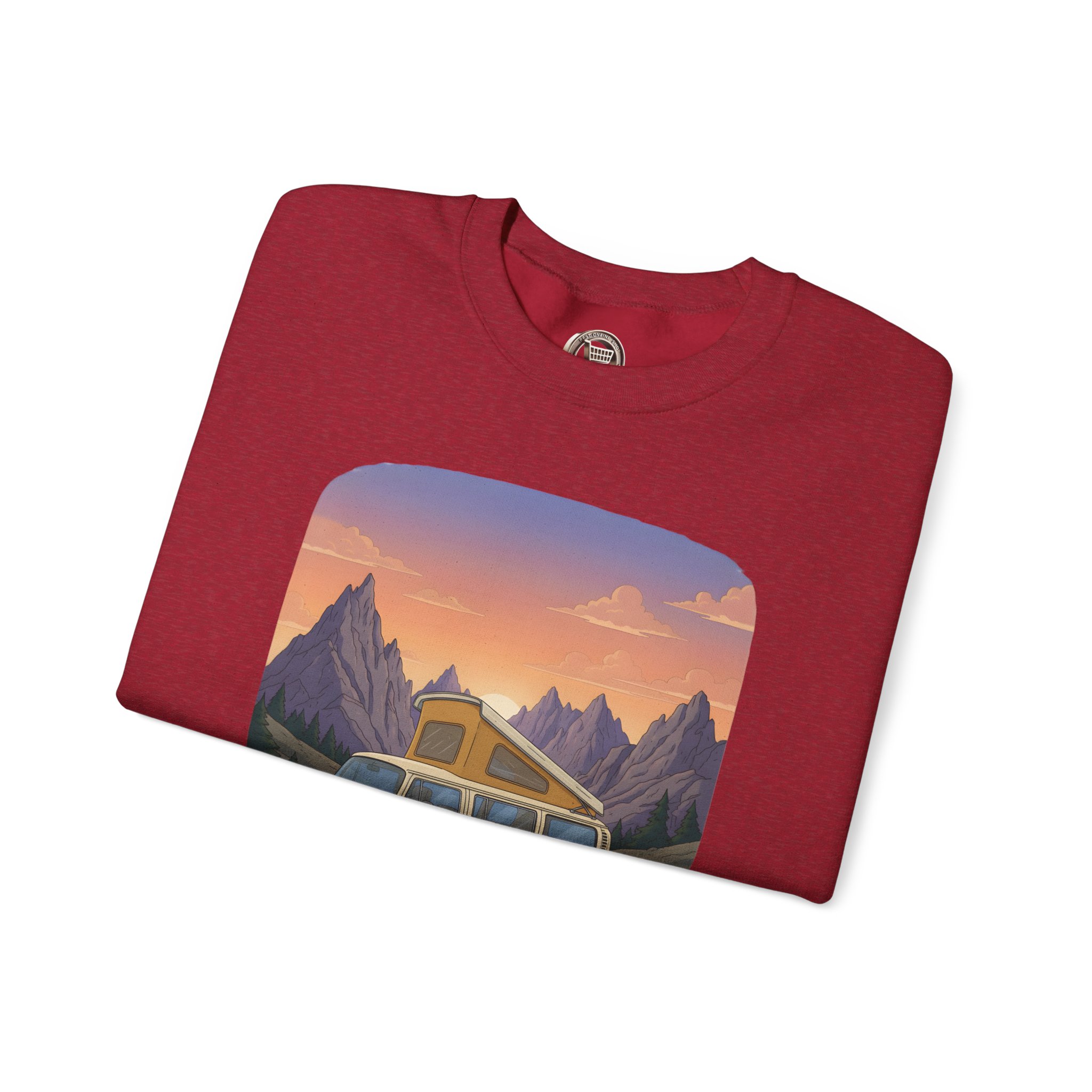 Unisex Heavy Blend™ Crewneck Sweatshirt — "Roam Sweet Home" Design Sitcom-Line