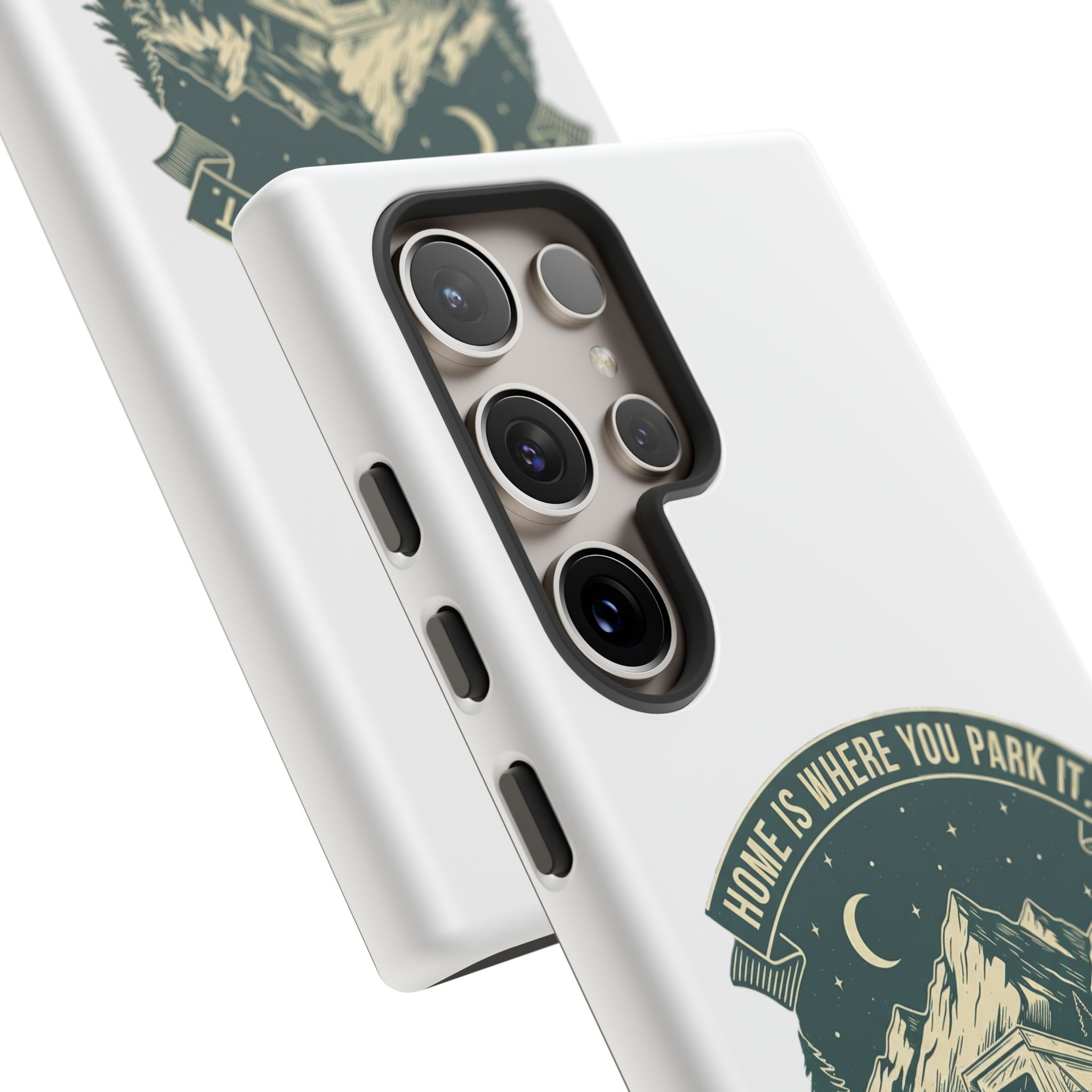 Phone Case — "Home Is Where You Park It-Adventure is the destination" Camper Van Design