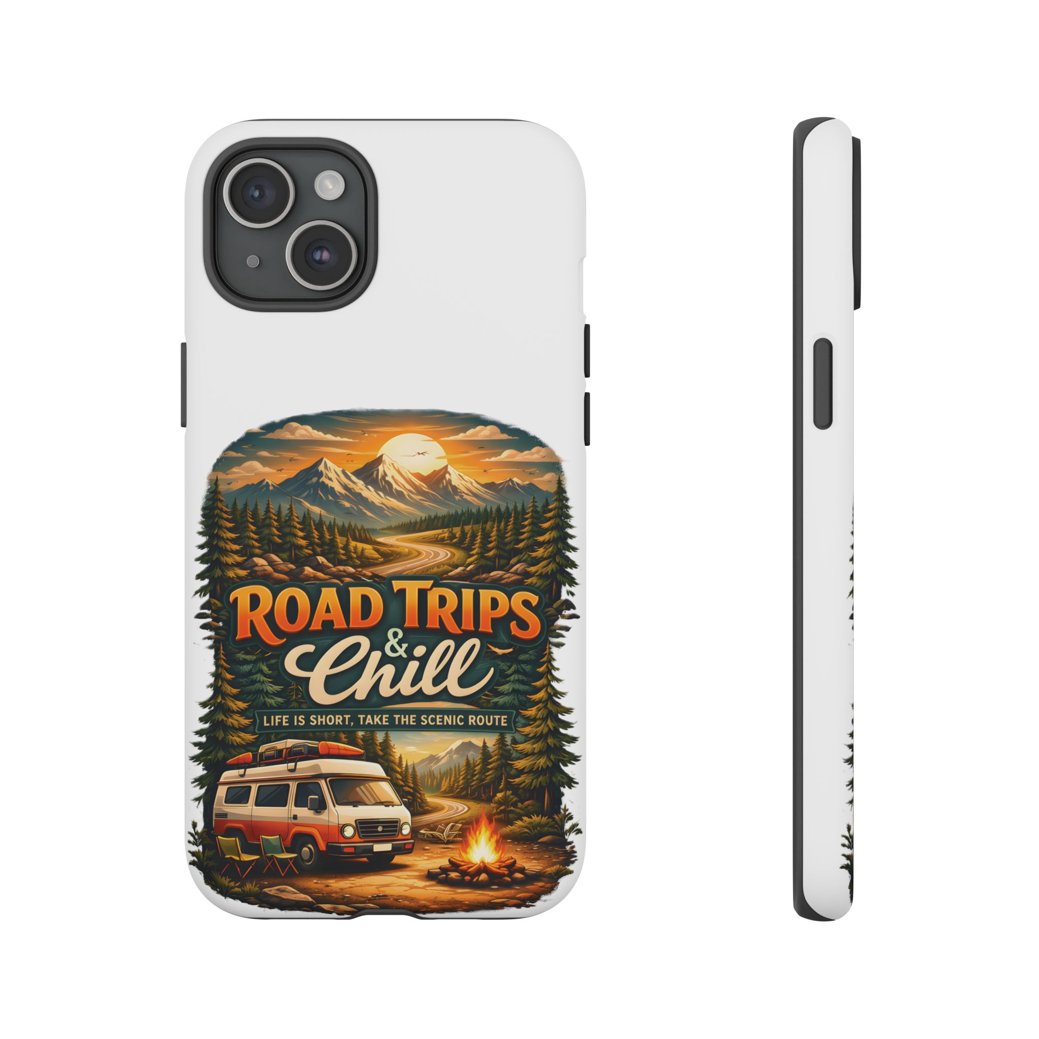 Phone Case — "Road Trips and Chill" (Design Scenic-Line)