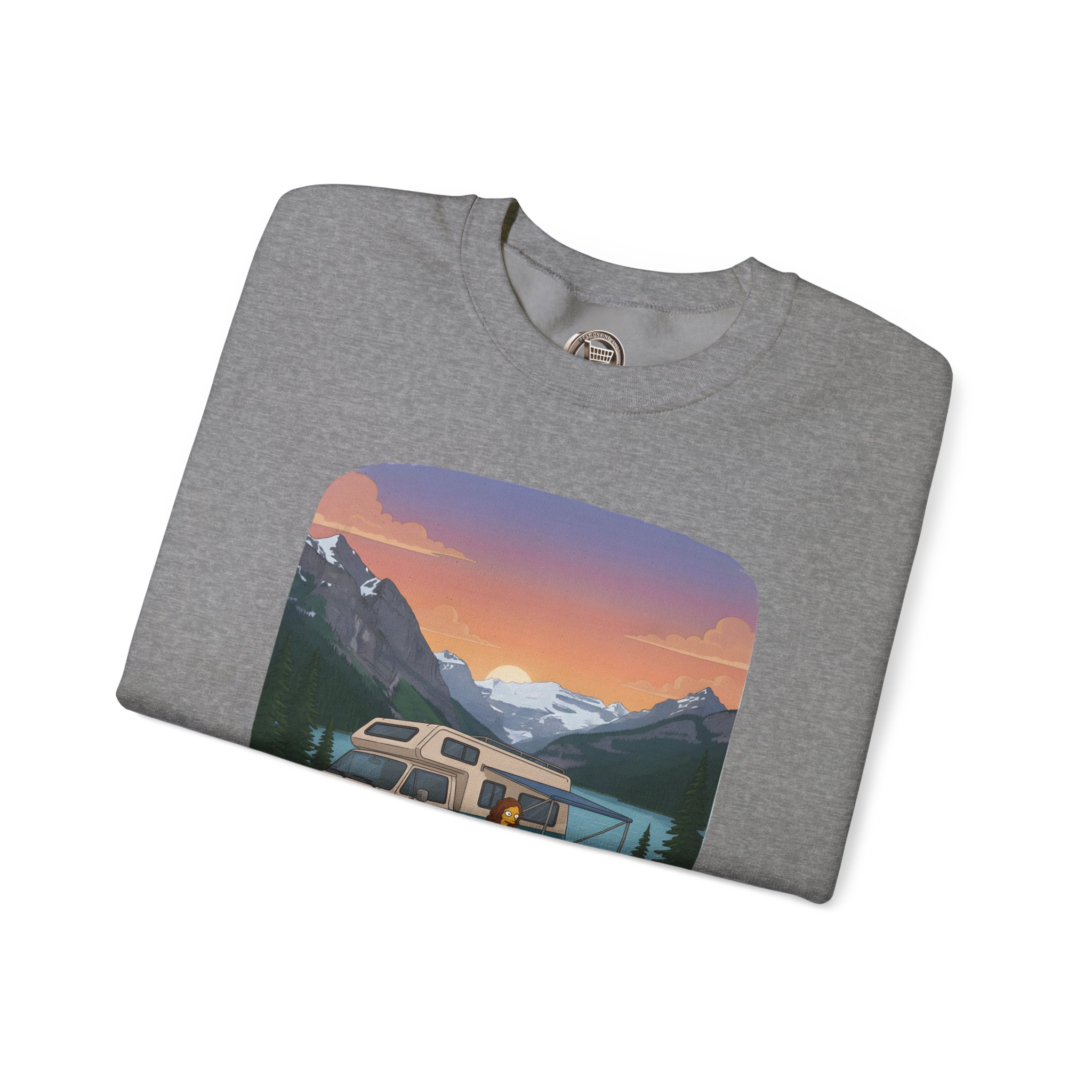 Unisex Heavy Blend™ Crewneck Sweatshirt — "Hit The Road-Find Your Soul" Design Sitcom-Line