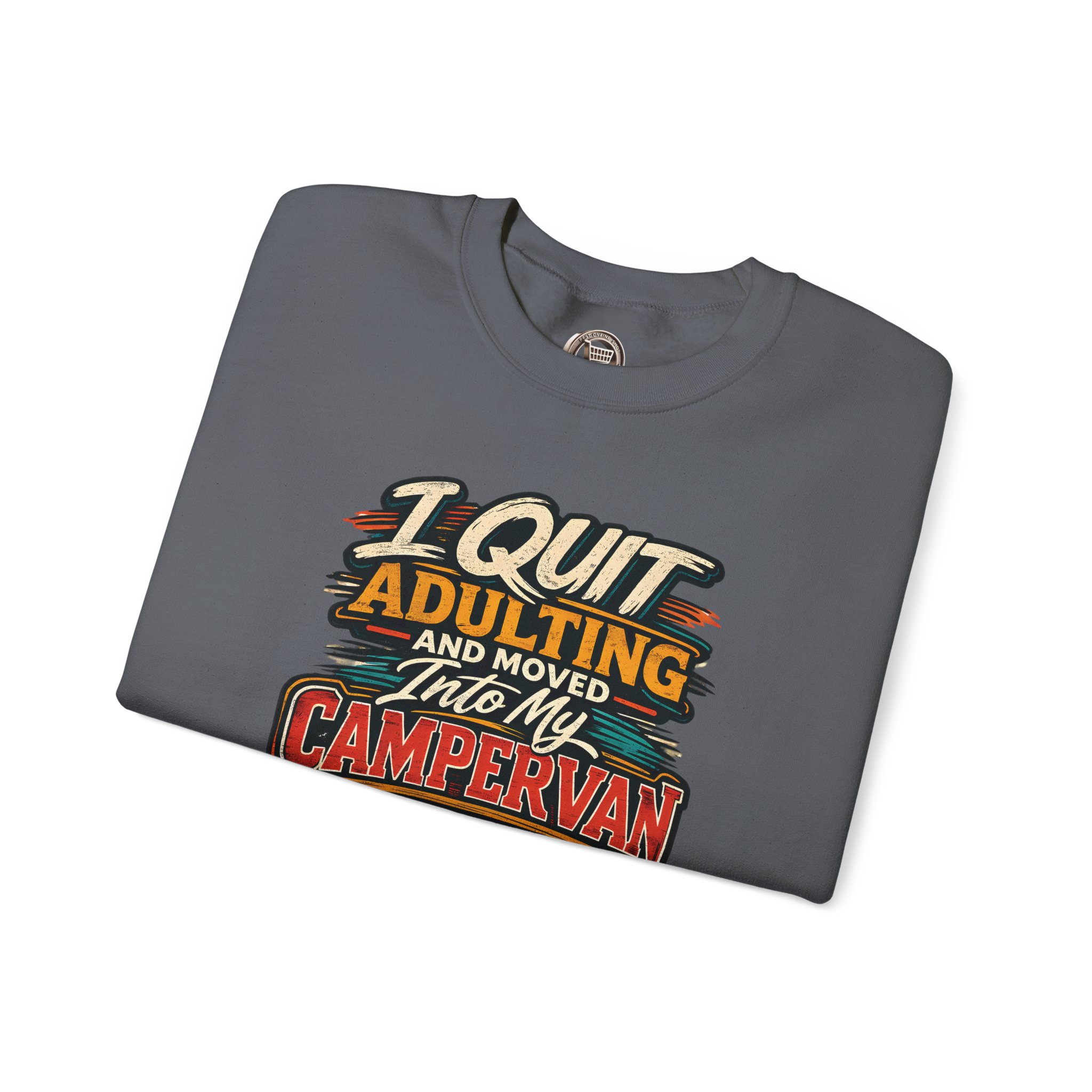 3662923694225555225_2048.jpeg Unisex Heavy Blend™ Crewneck Sweatshirt — "I Quit Adulting" Design F**K-Line