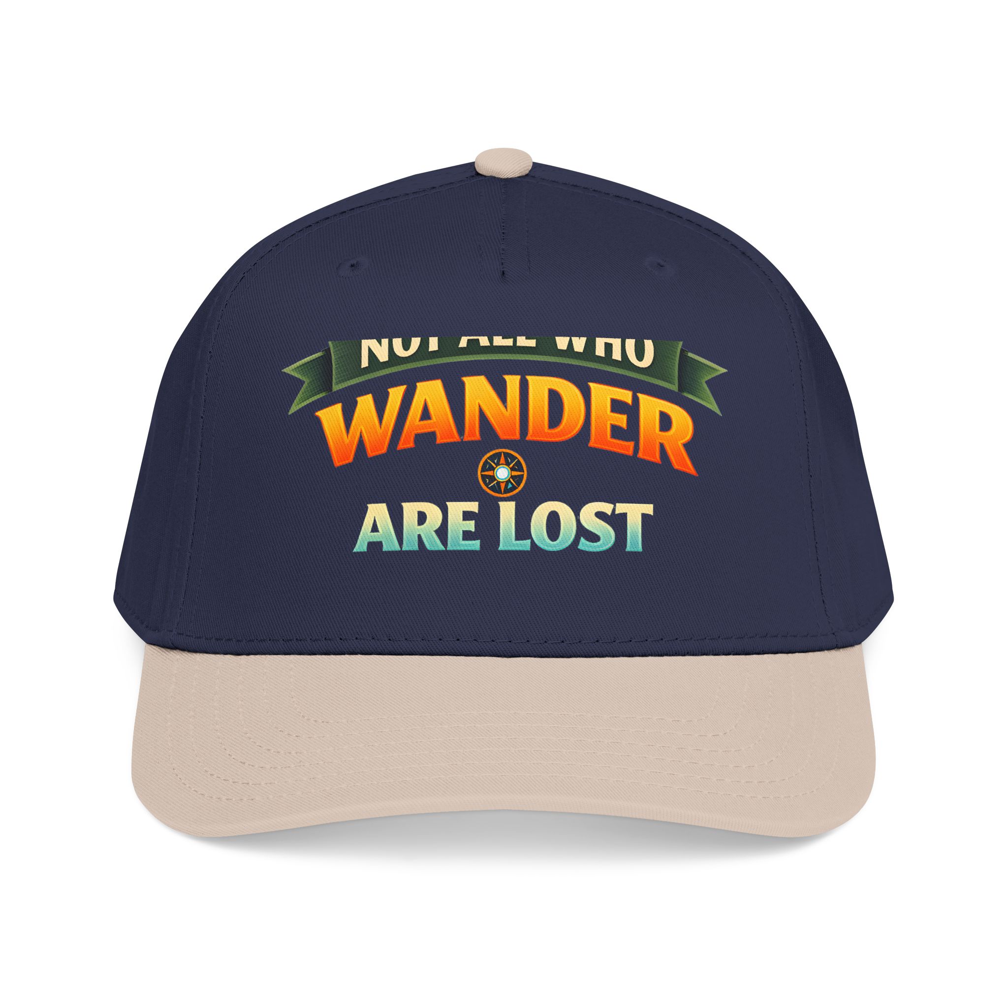 Baseball Cap - "Not All Who Wander Are Lost" Design Scenic-Line