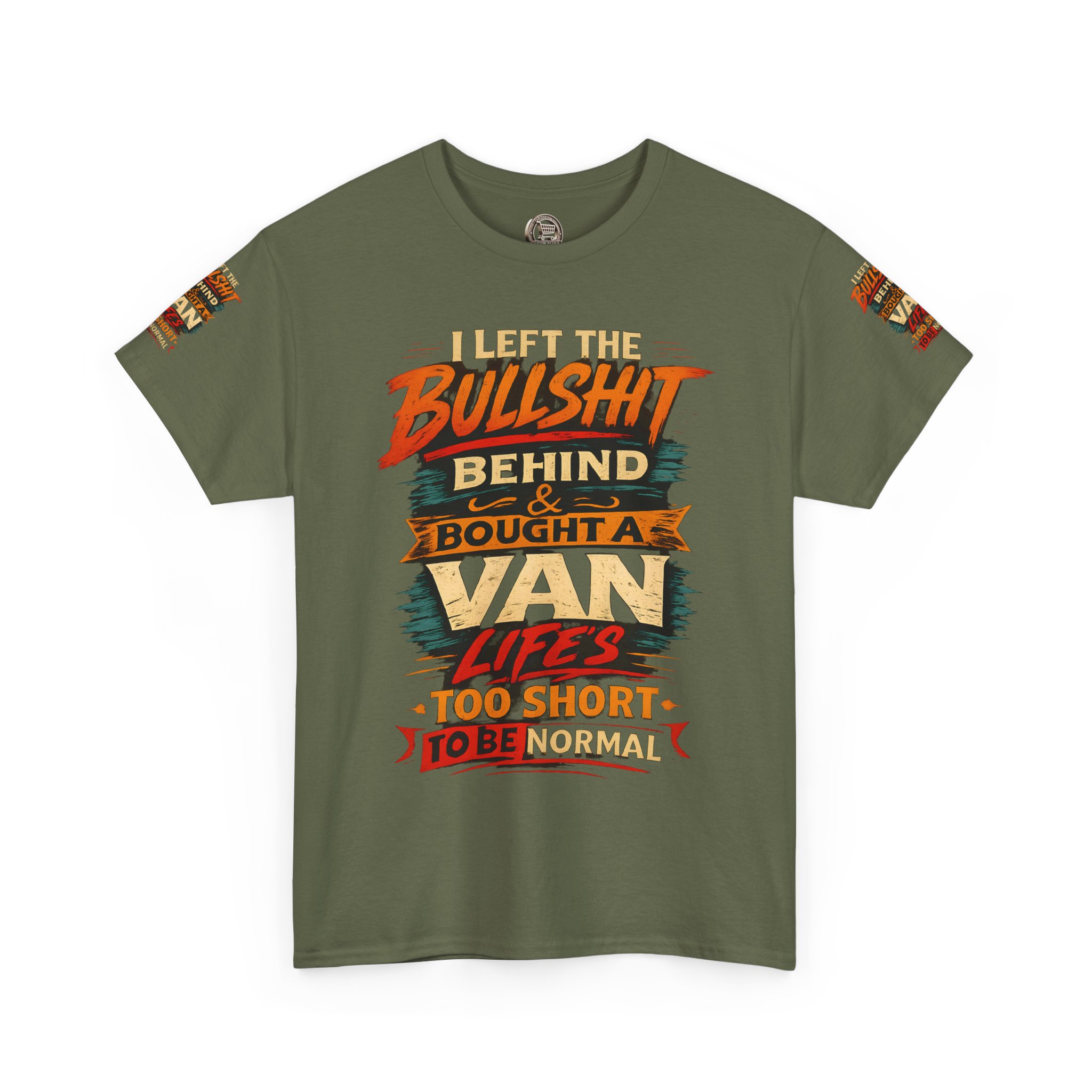 3667737057001657340_2048.jpeg Unisex Heavy Cotton Tee — "I Left The Bullshit" Design F**K-Line