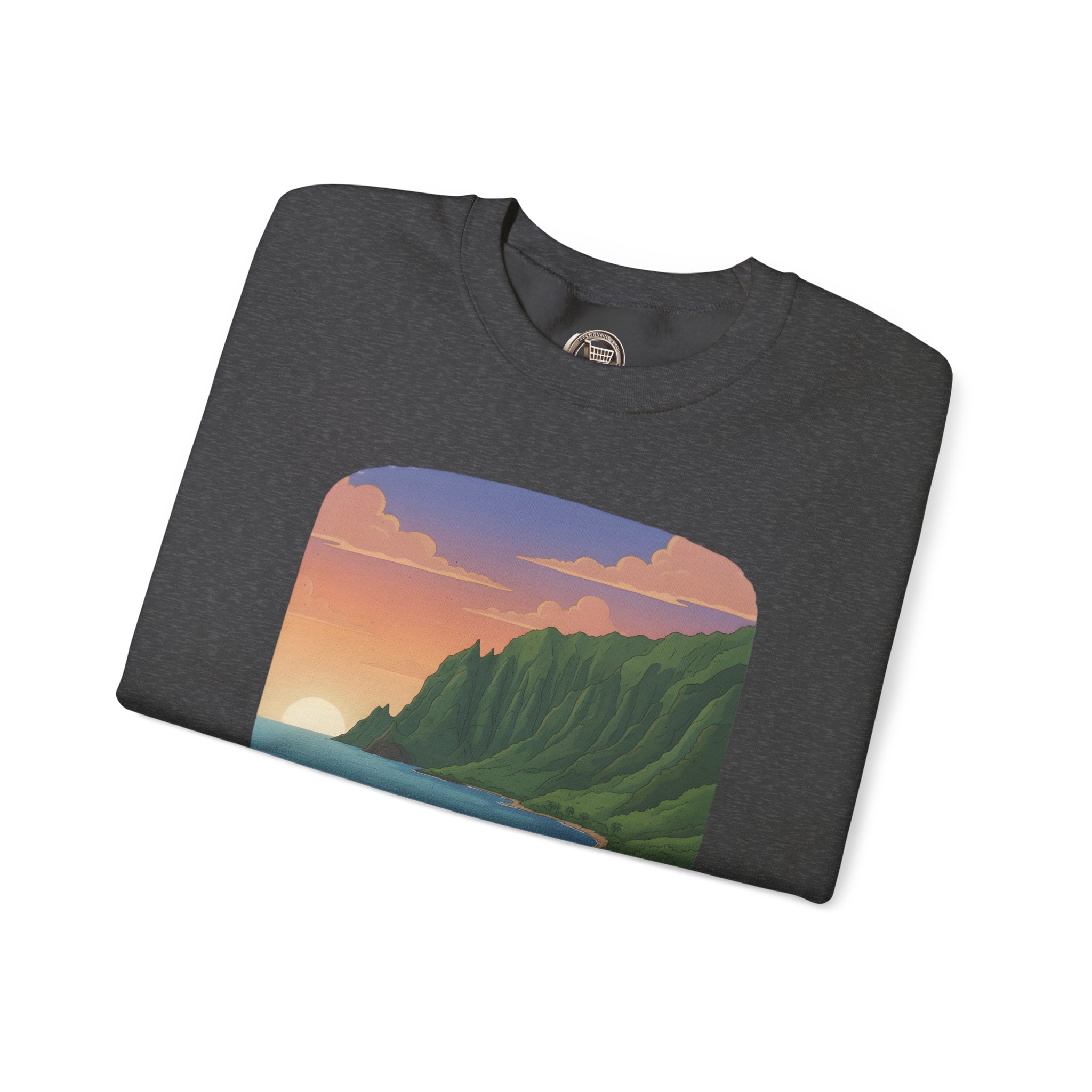 Unisex Heavy Blend™ Crewneck Sweatshirt — "Take Only Memories-Leave Only Footprints" Design Sitcom-Line