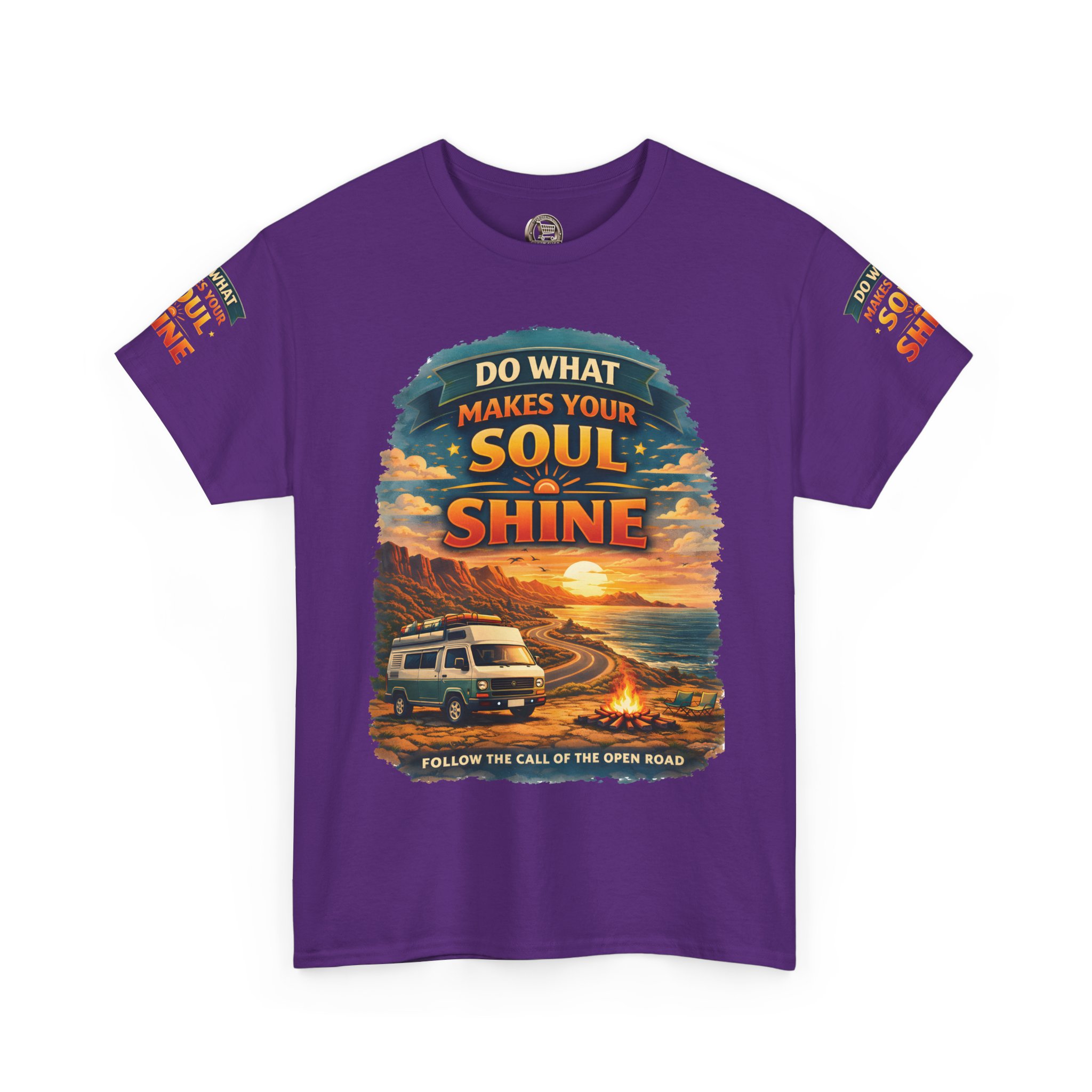 Unisex Heavy Cotton Tee — "Do What Makes Your Soul Shine" Design Scenic-Line
