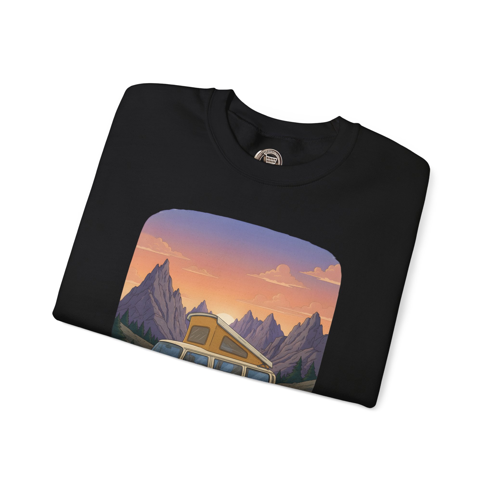 Unisex Heavy Blend™ Crewneck Sweatshirt — "Roam Sweet Home" Design Sitcom-Line
