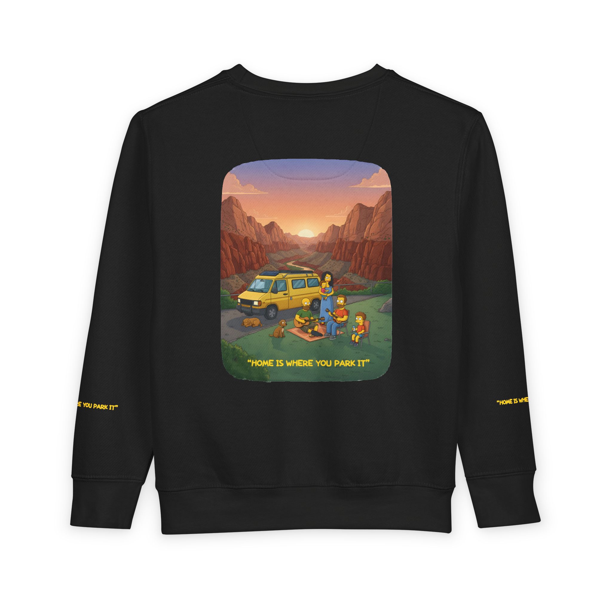 Toddler Sweatshirt - "Home Is Where You Park It" (Design Sitcom-Line)
