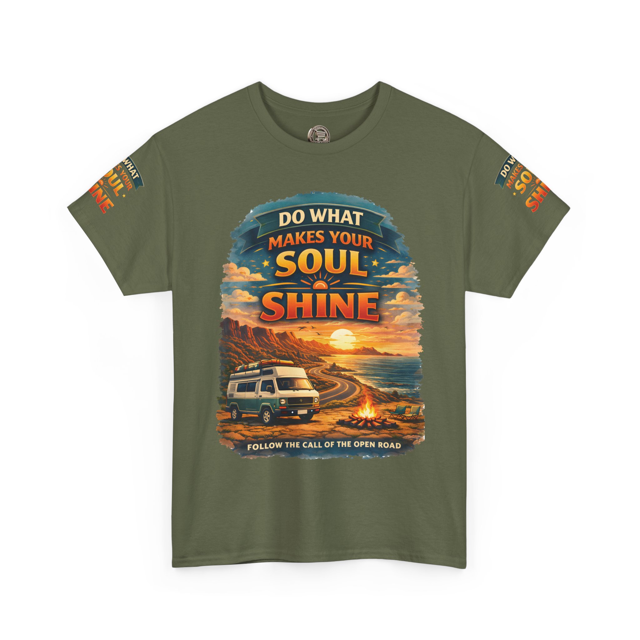 Unisex Heavy Cotton Tee — "Do What Makes Your Soul Shine" Design Scenic-Line