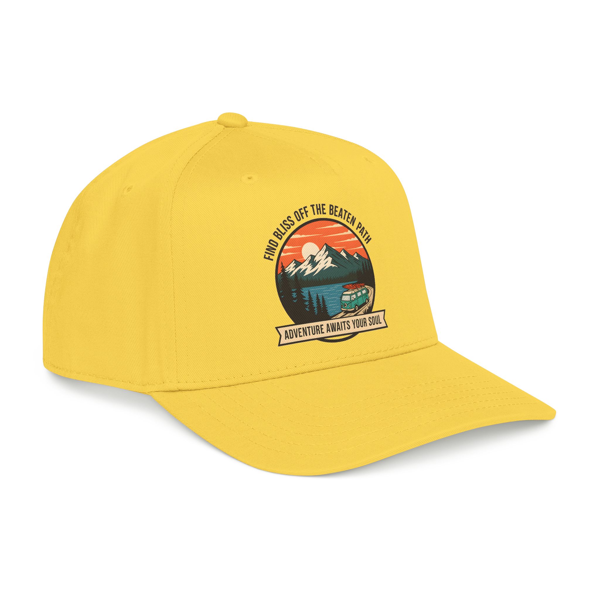 3736084127772825680_2048.jpeg Baseball Cap — "Find Bliss of the beaten patch-Adventure Awaits Your Soul" Vintage Mountain Camp Camper Design