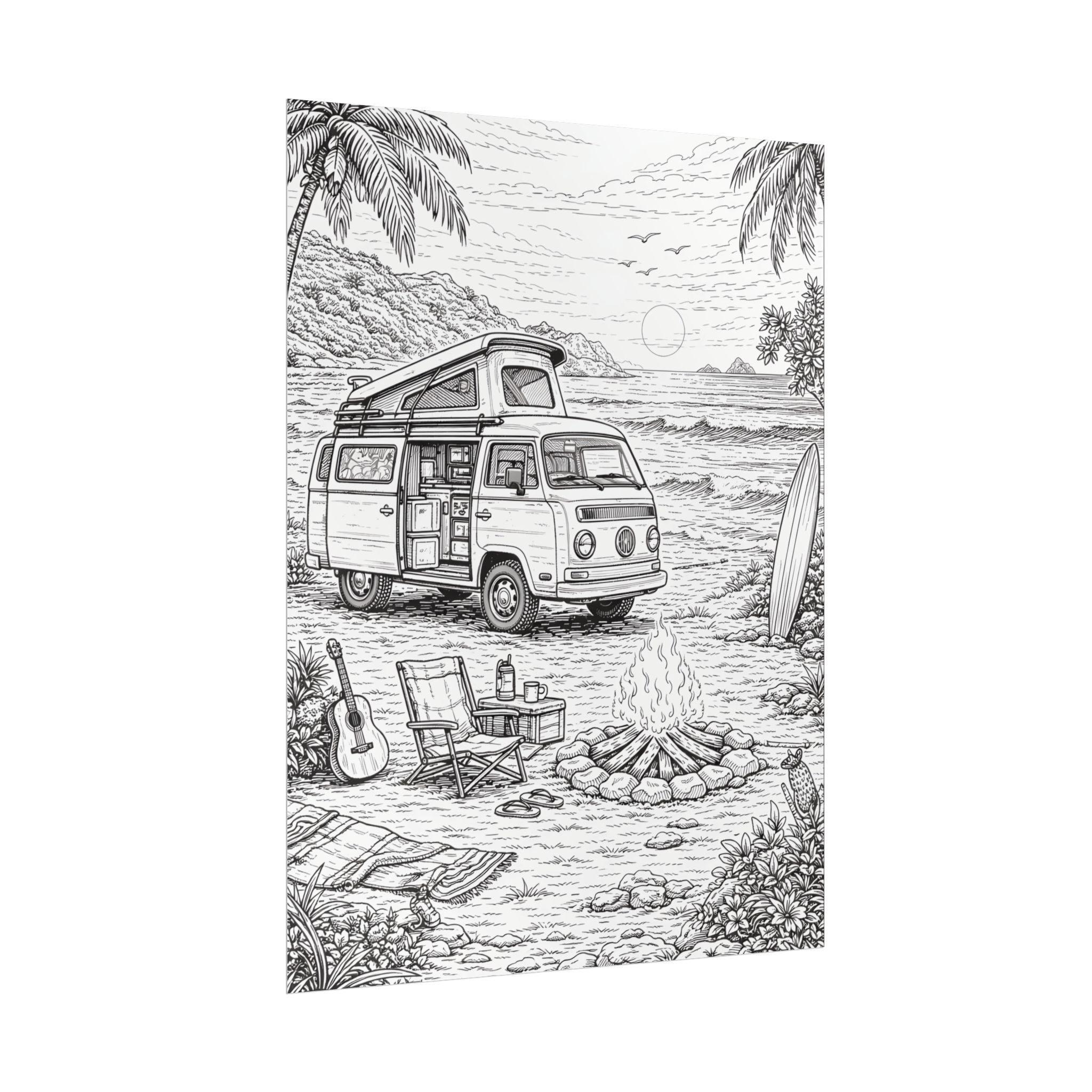 3740214592632959901_2048-1.jpeg Campervan Poster — Vintage RV Camping Landscape Wall Art
