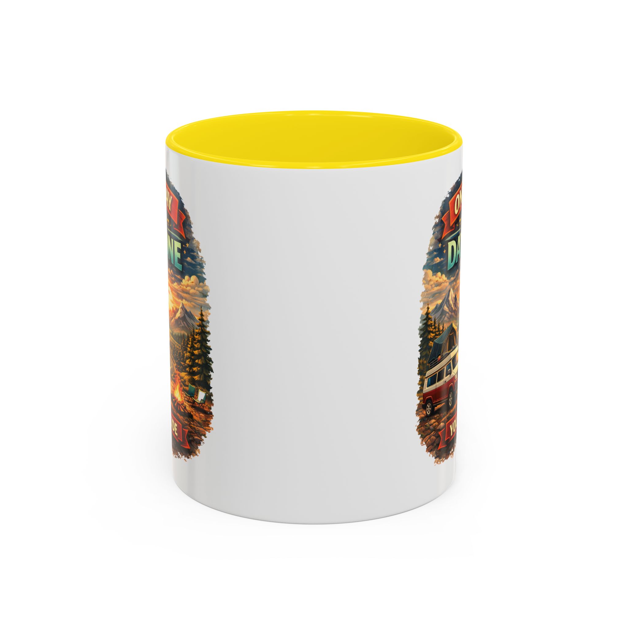 Accent Coffee Mug (11, 15oz) — "One Day Or Day One" Design Scenic-Line