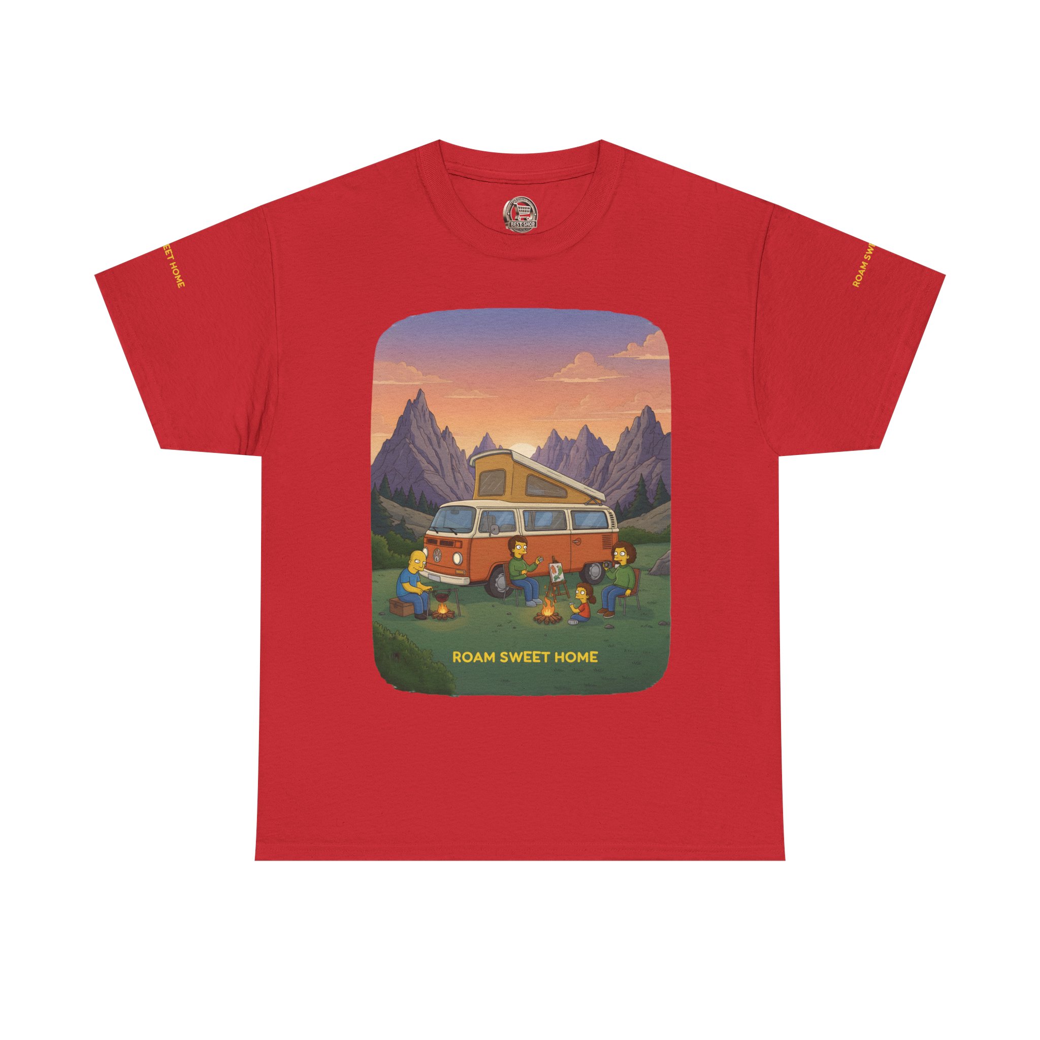 Unisex Heavy Cotton Tee — "Roam Sweet Home" Design Sitcom-Line