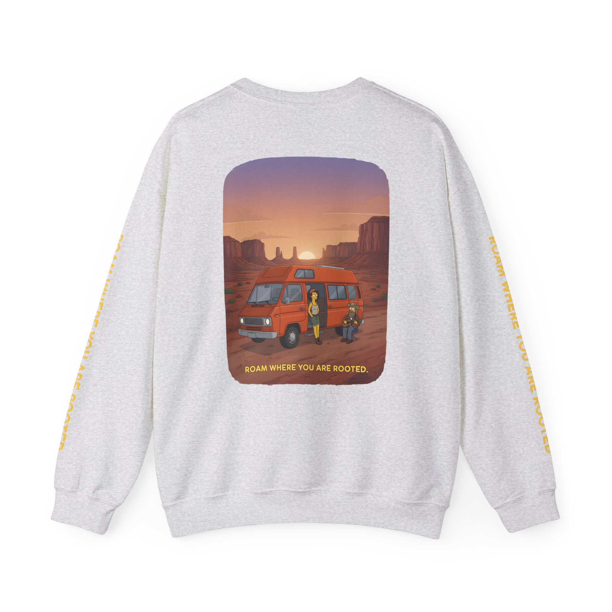 3774550642147131206_2048-1.jpeg Unisex Heavy Blend™ Crewneck Sweatshirt — "Roam Where You Are Rooted" Design Sitcom-Line
